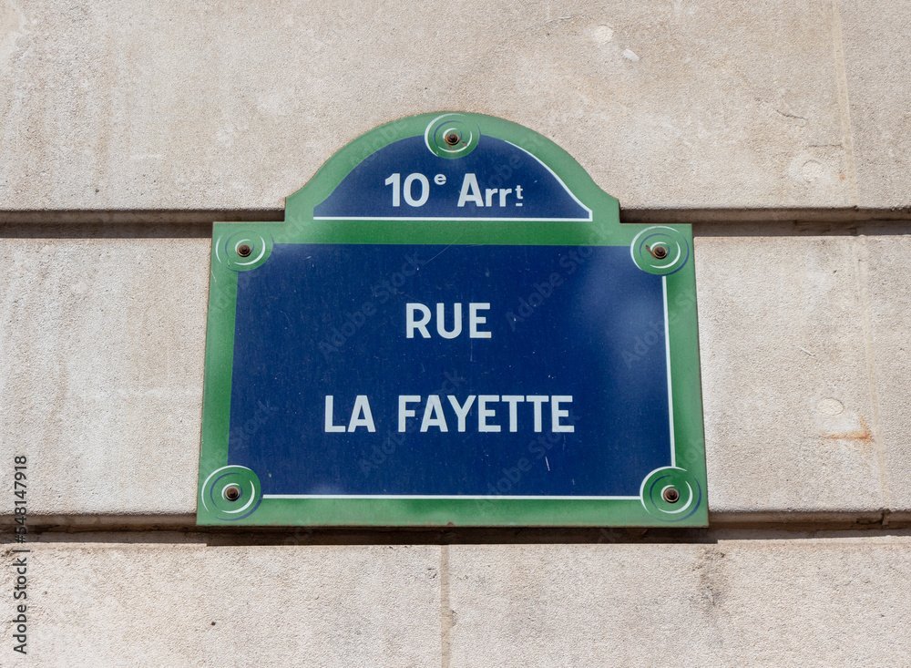 rue Lafayette near 9 hotel opera paris