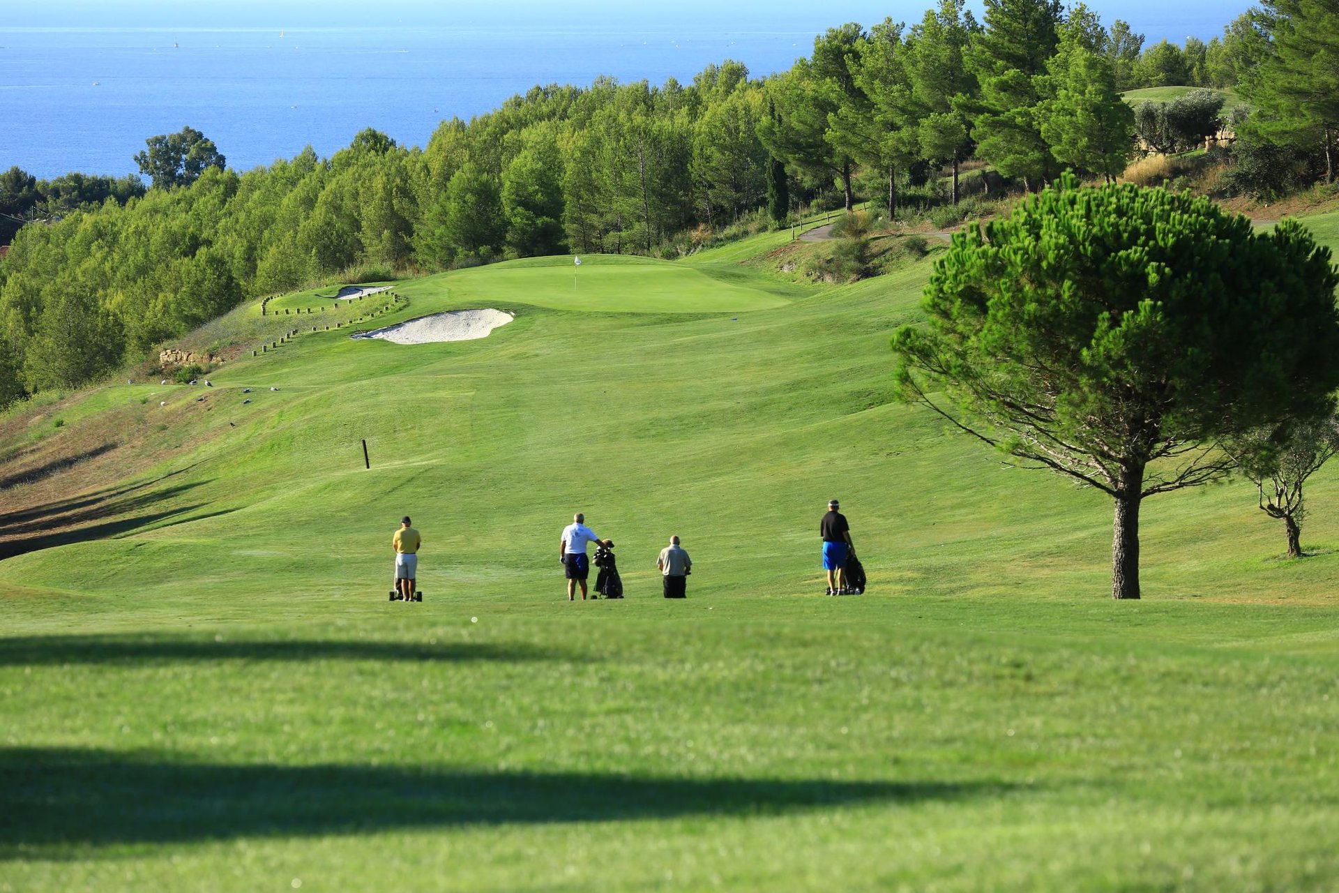 Teambuildings and group activities at a Golf with sea view