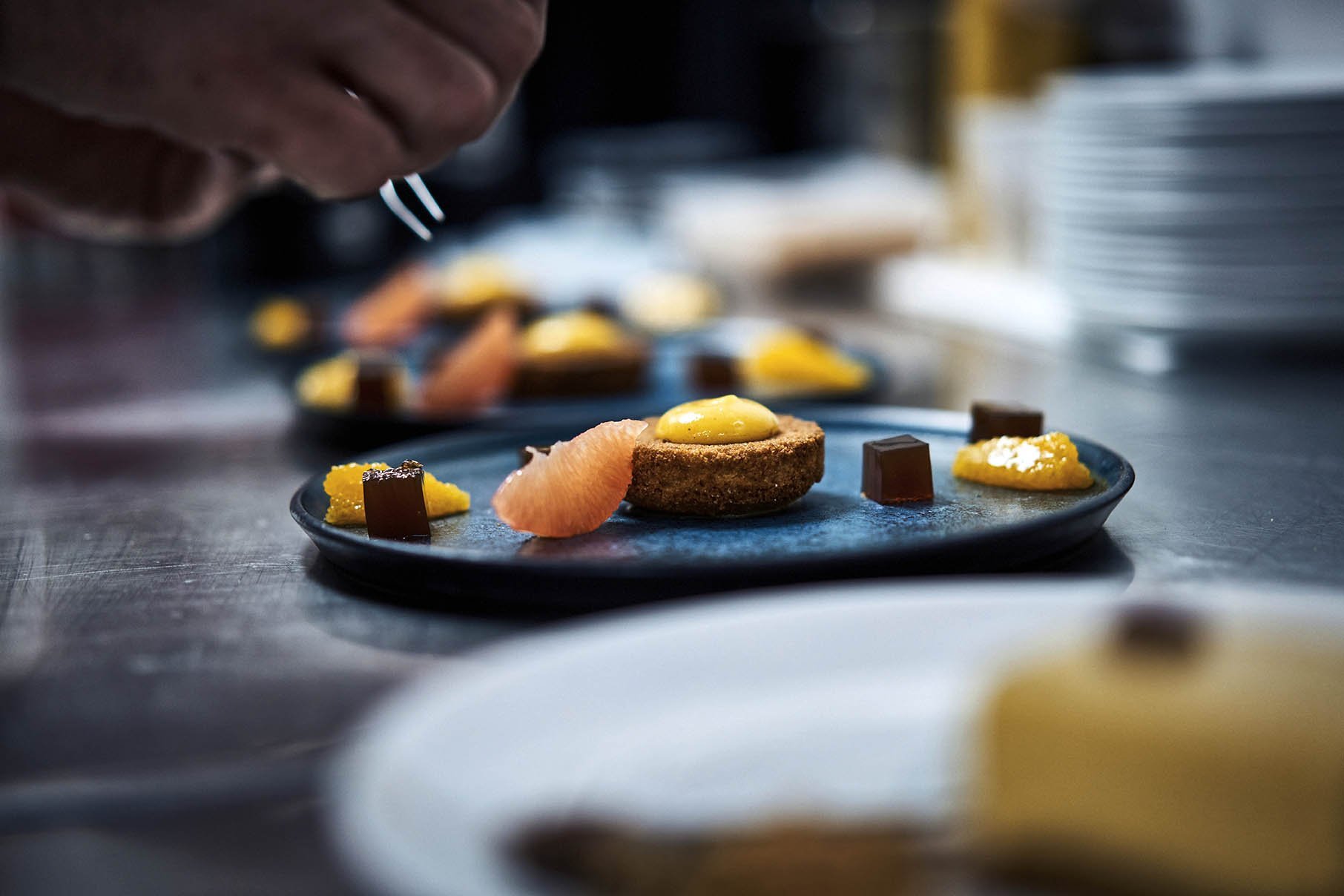 Le RoofTop, a restaurant near Lyon's city hall with a glass roof, a south-facing terrace and generous, creative seasonal cuisine.