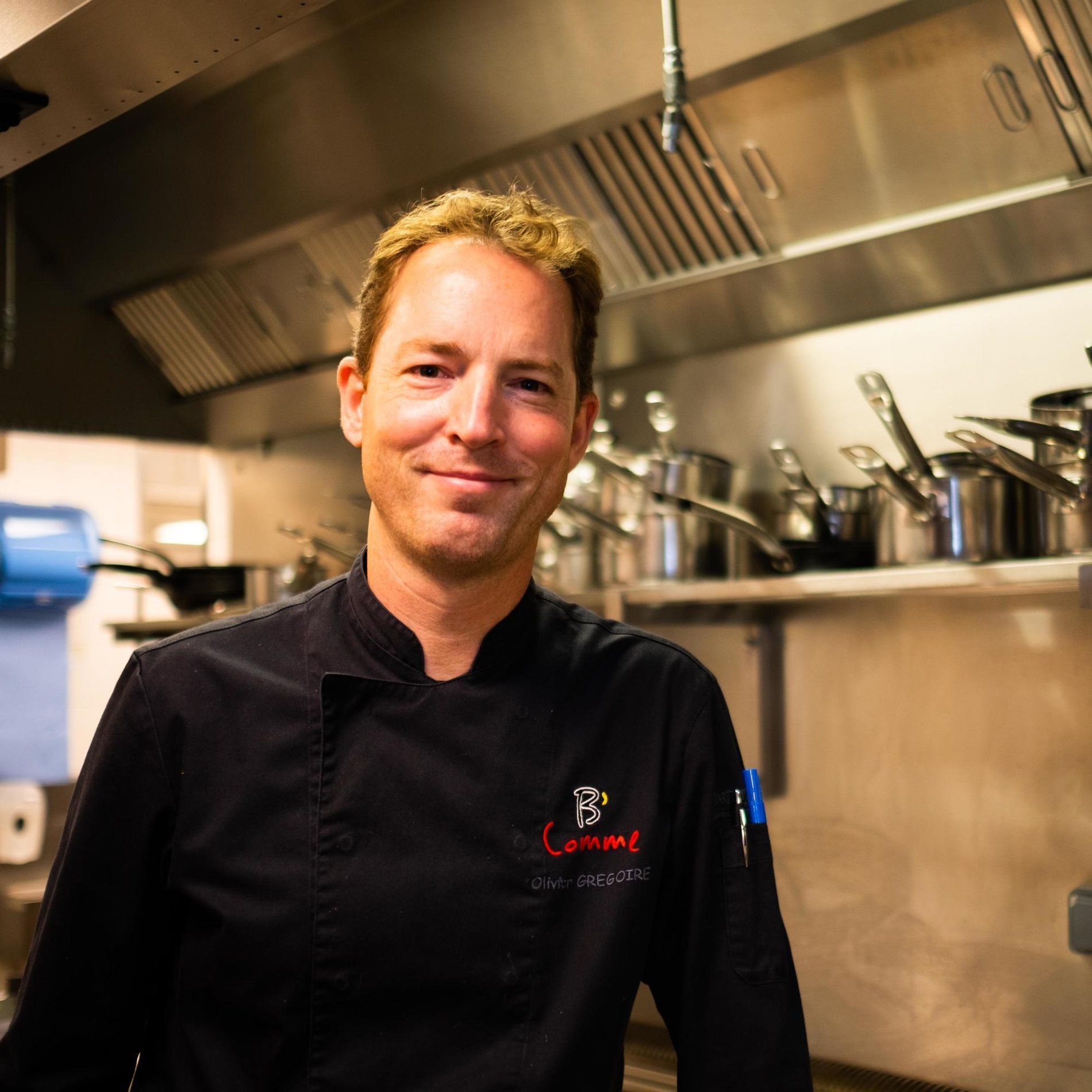 Chef Olivier Grégoire im Restaurant B’Comme