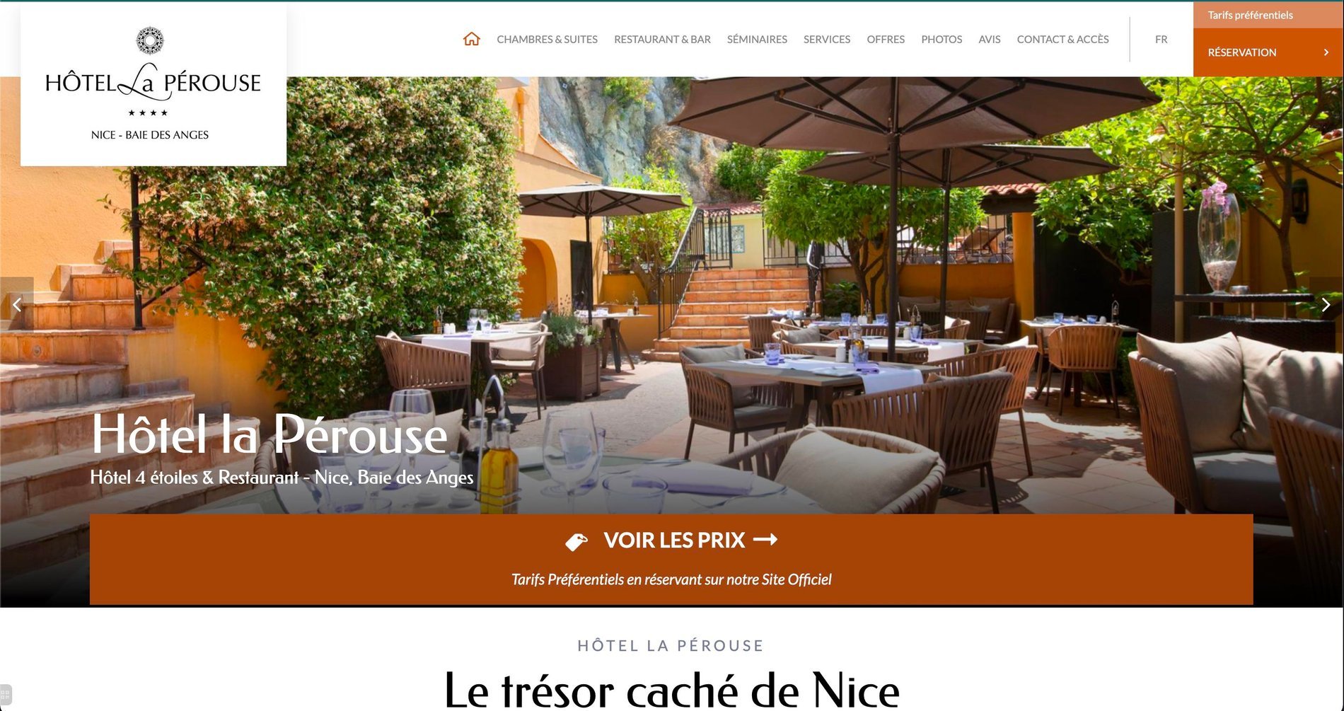 MMCréation Agency | Portfolio Hôtel La Pérouse