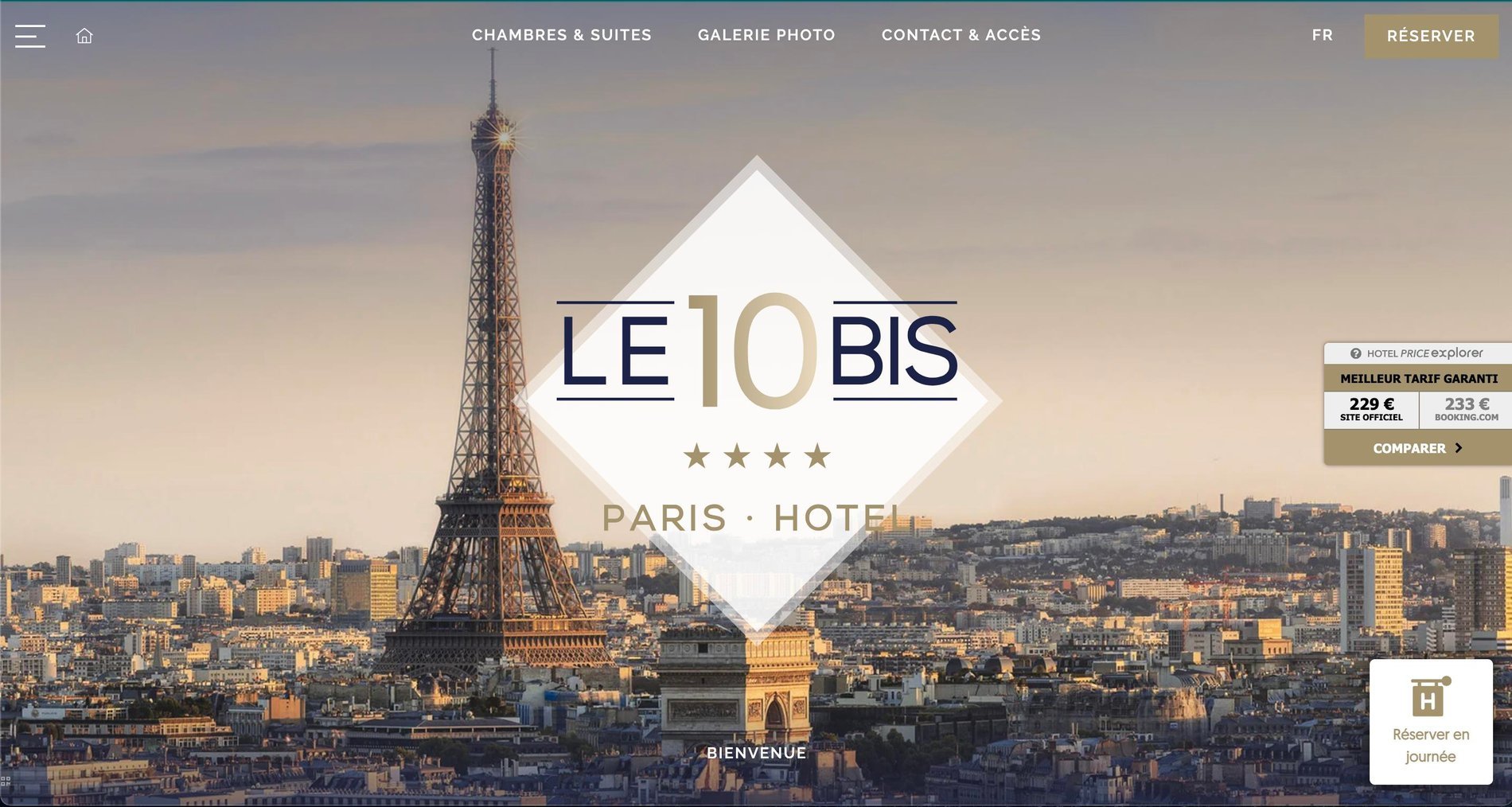 MMCréation Agency | Portfolio Hôtel Le 10 bis