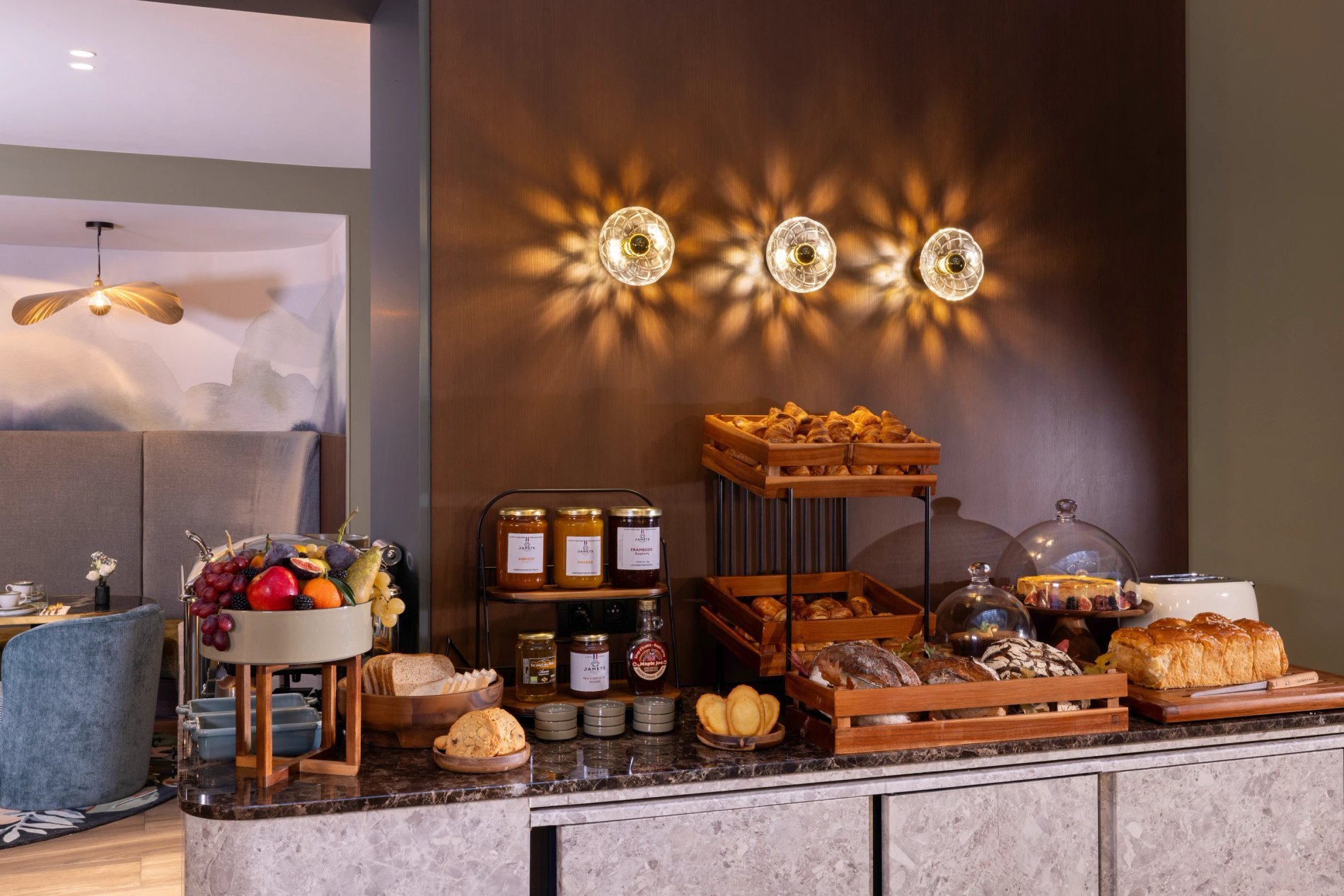 Hôtel L'Ormaie Salon Petit-déjeuner buffet