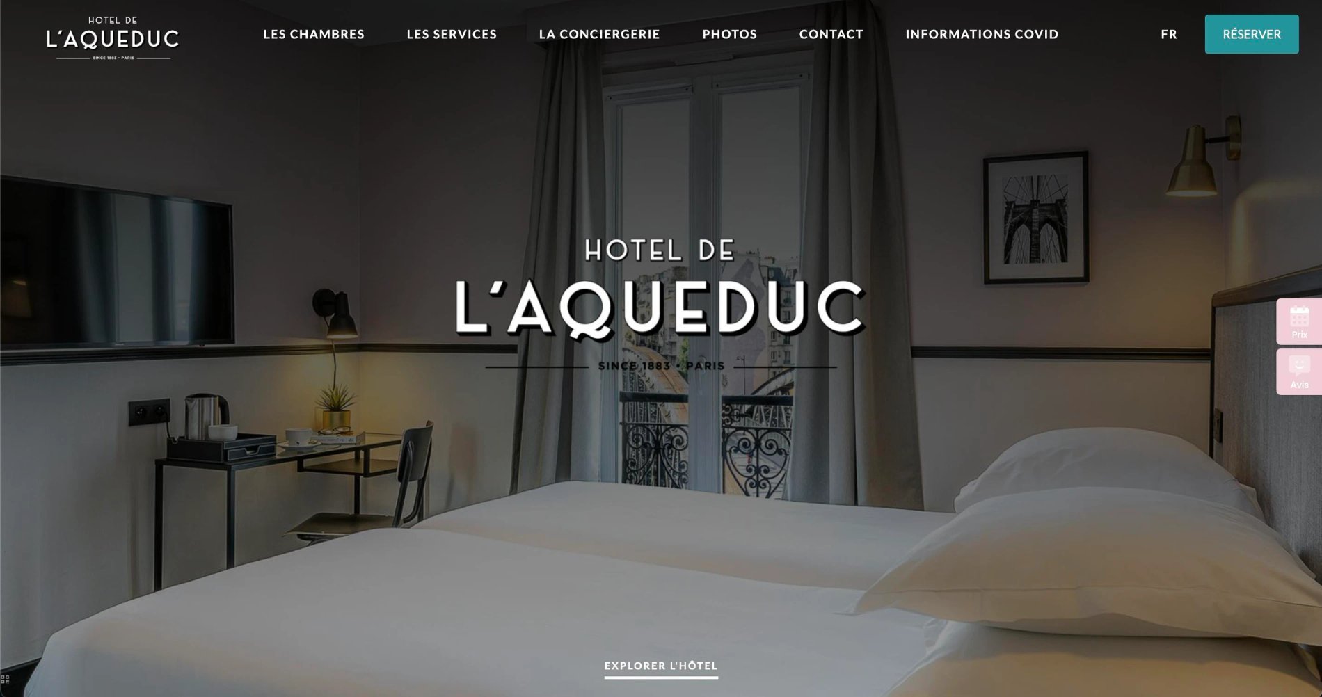 MMCréation Agency | Portfolio Hôtel de l'Aqueduc