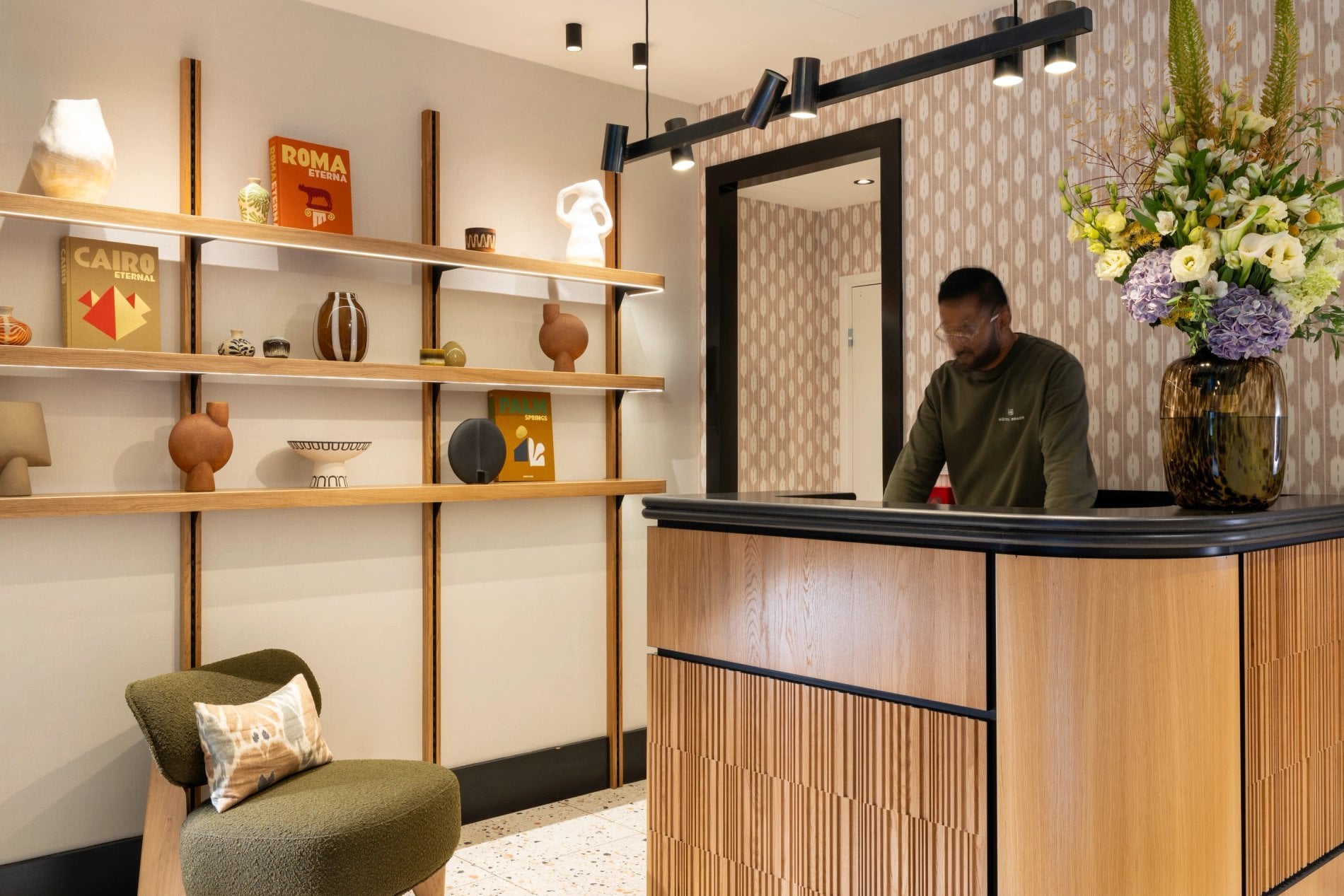 Hôtel Brady Réception Lobby