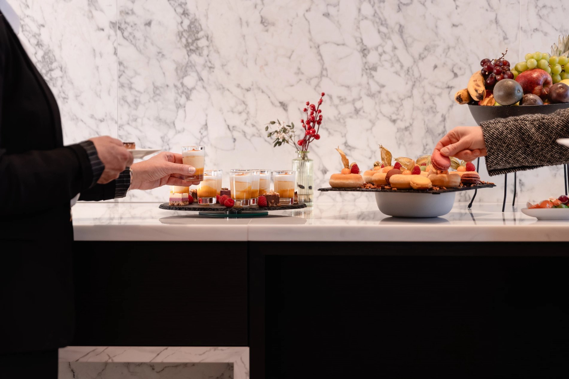 Modern and colorful lounge for relaxation at Martin's Klooster in Leuven.