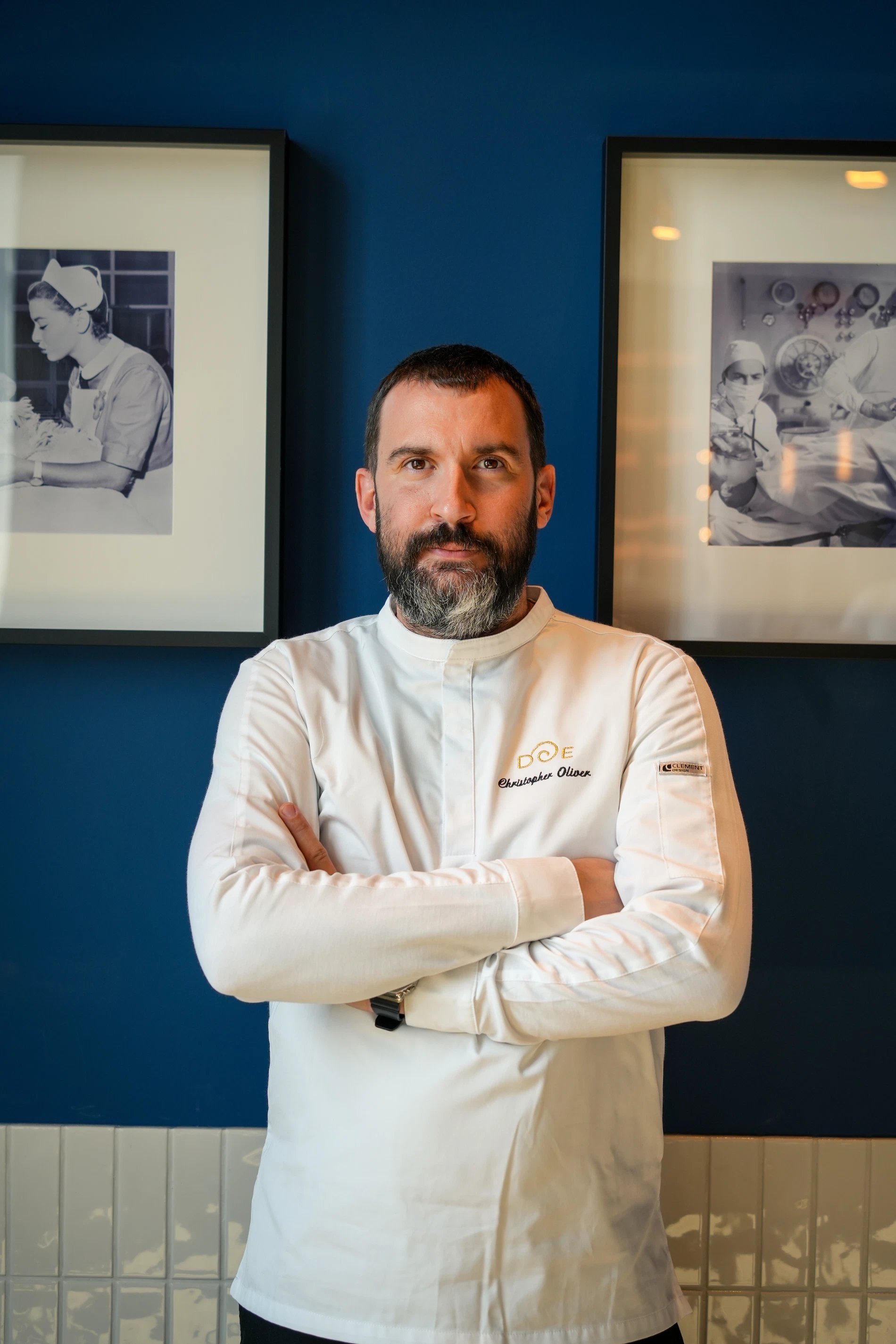 Chef Christopher Olivier in restaurant Curatio in Leuven