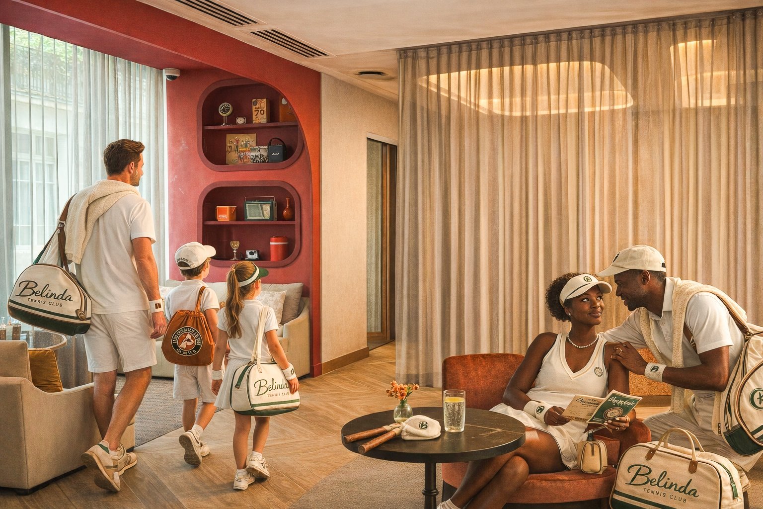 Vestíbulo del Belinda durante Roland Garros