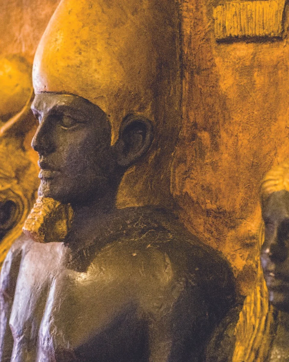Le Berbère Palace, Egyptian statues used as film set decoration at Berbère Palace