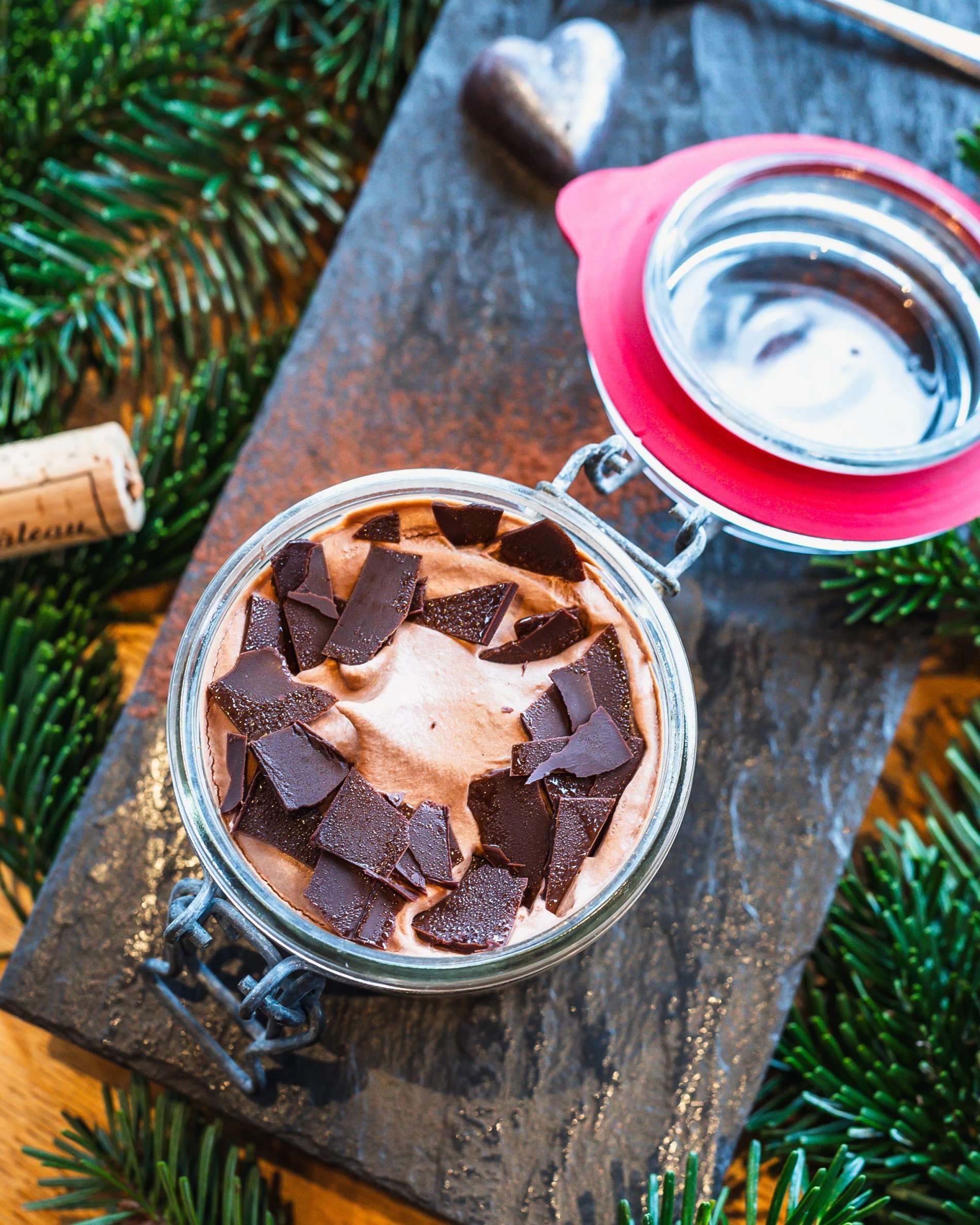 Homemade chocolate mousse, gourmet dessert, sweet pleasure