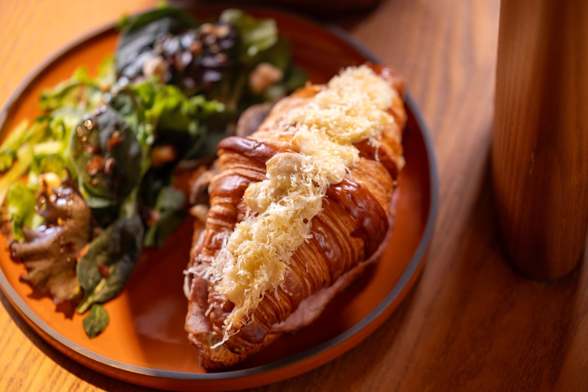 Hotel Pilgrim Bar Snack Comté Ham truffle Croissant