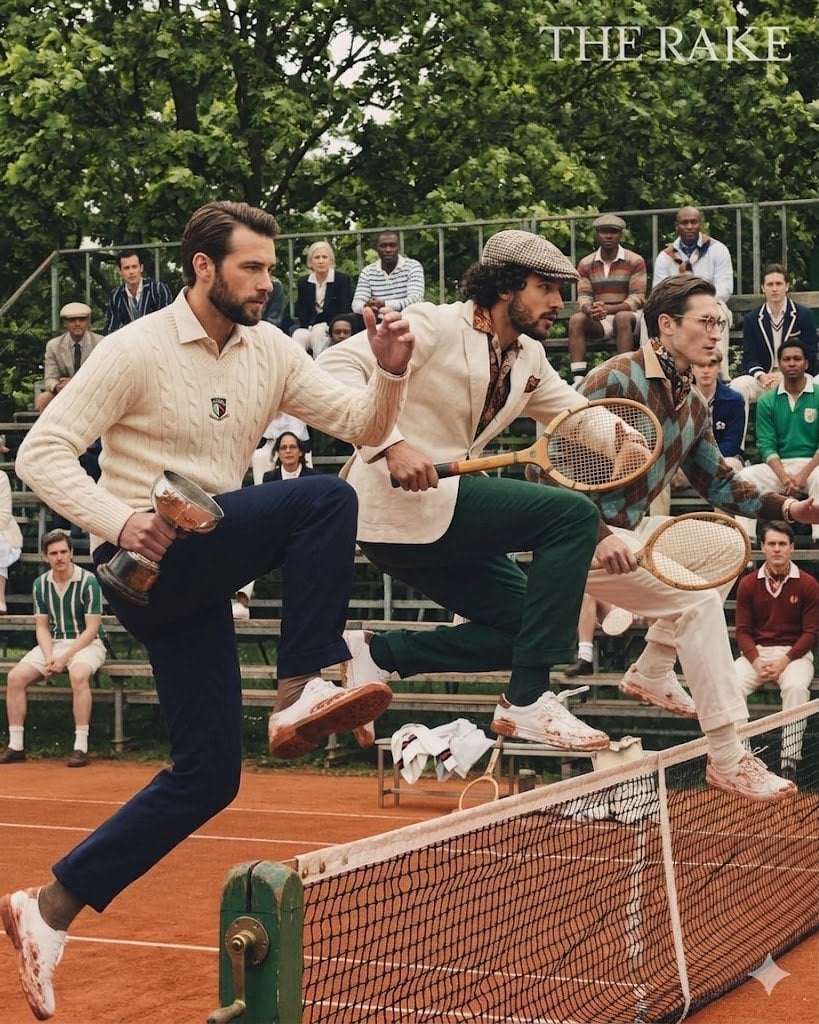 Foto de los hombres en Roland Garros alojados en el Belinda Tennis Club