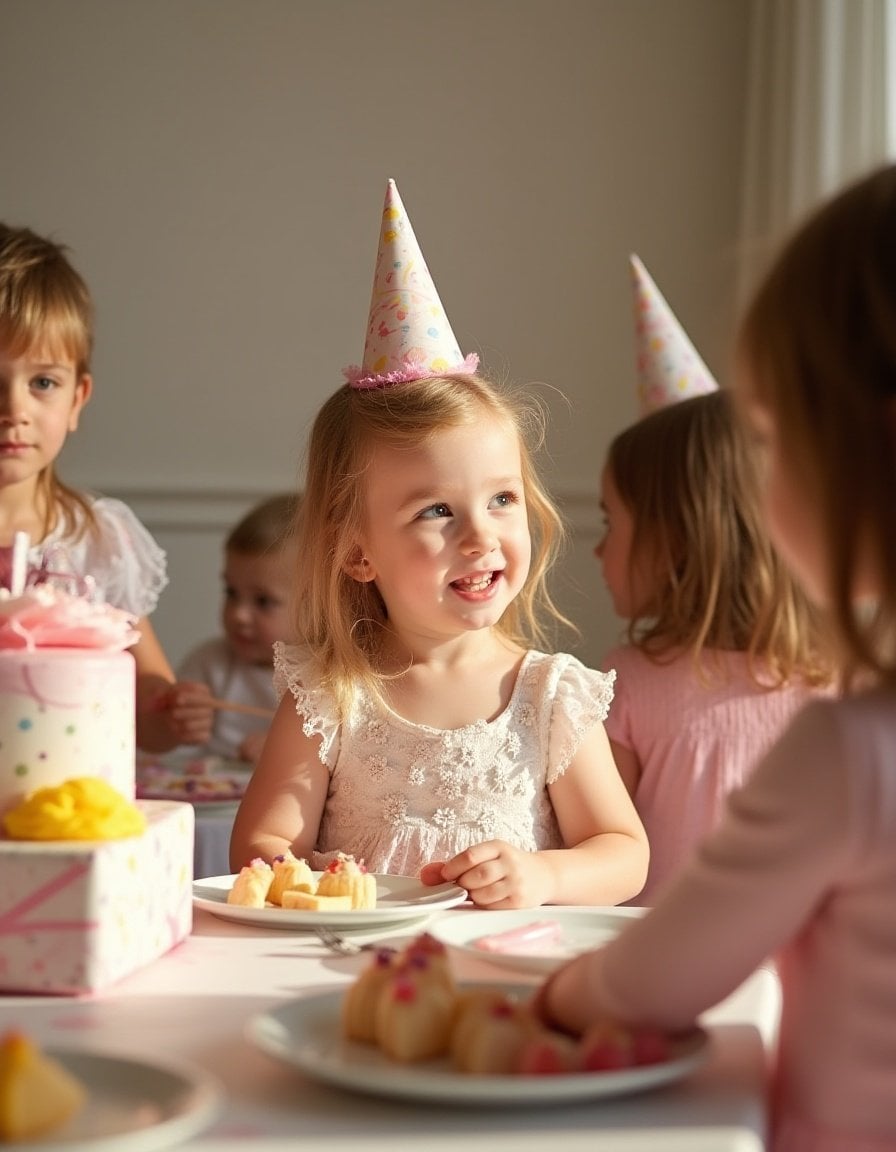 Un bambino felice a una festa di compleanno al Jupiter Lisboa Hotel
