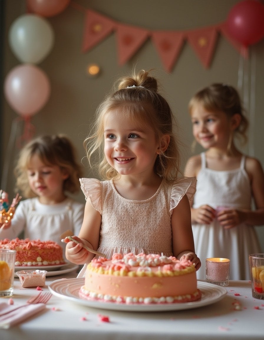 Un bambino felice a una festa di compleanno al Jupiter Lisboa Hotel