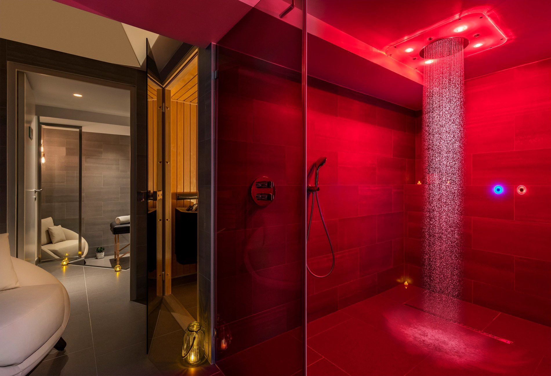 Best Western Plus la demeure espace bien-être douche sensorielle