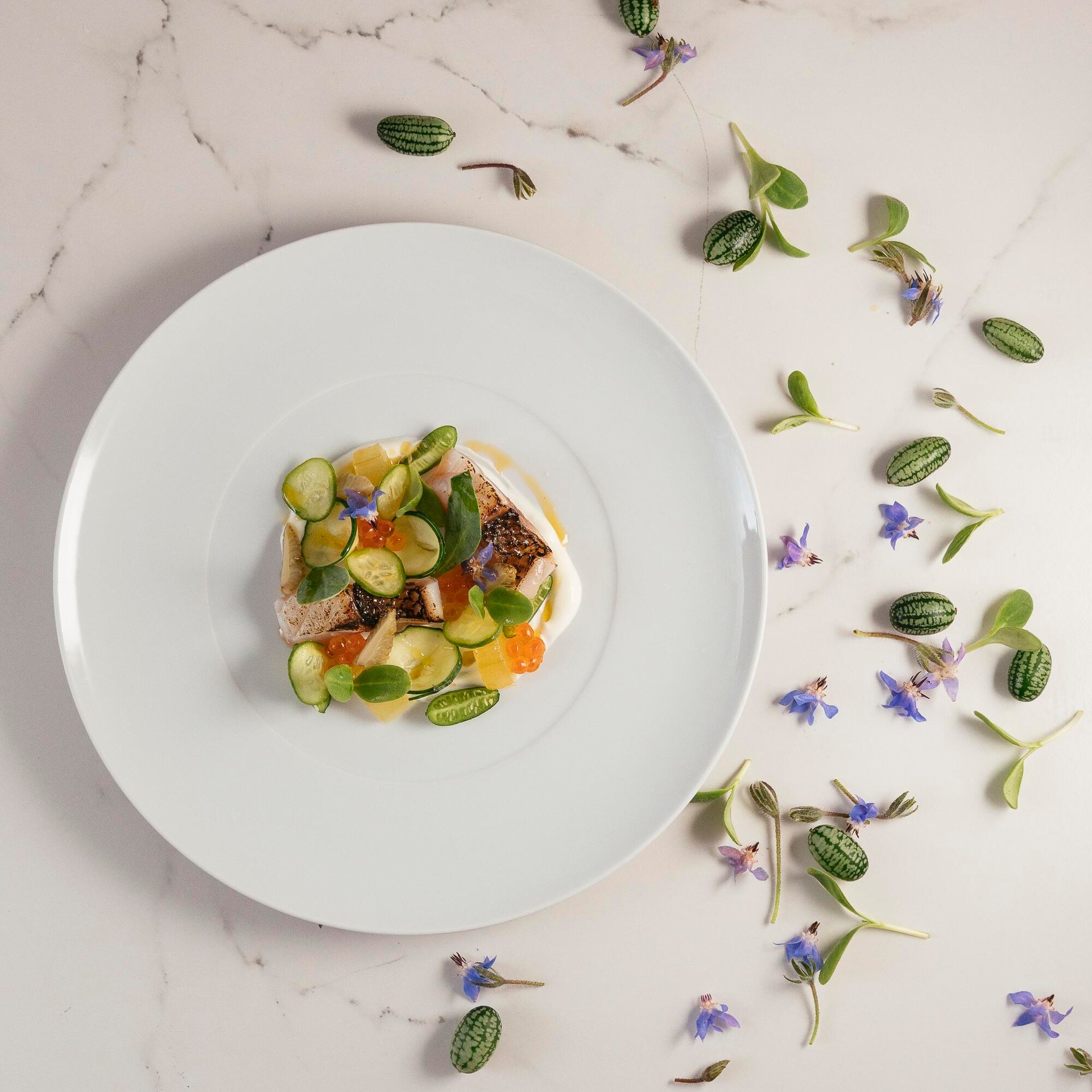 Dish by Le Monument Gourmet Restaurant with chef Julien Montbabut