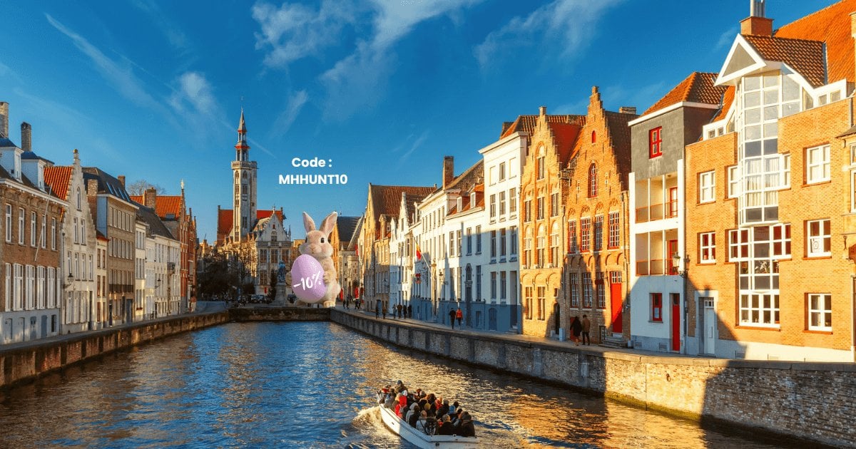 Les canaux historiques de Bruges près du Martin's Relais - Oud Huis Amsterdam.