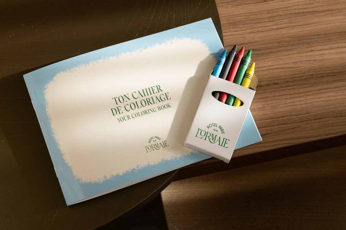 Hôtel L'Ormaie, Hôtel L'Ormaie Enfants Carnet de coloriage Crayons de couleur