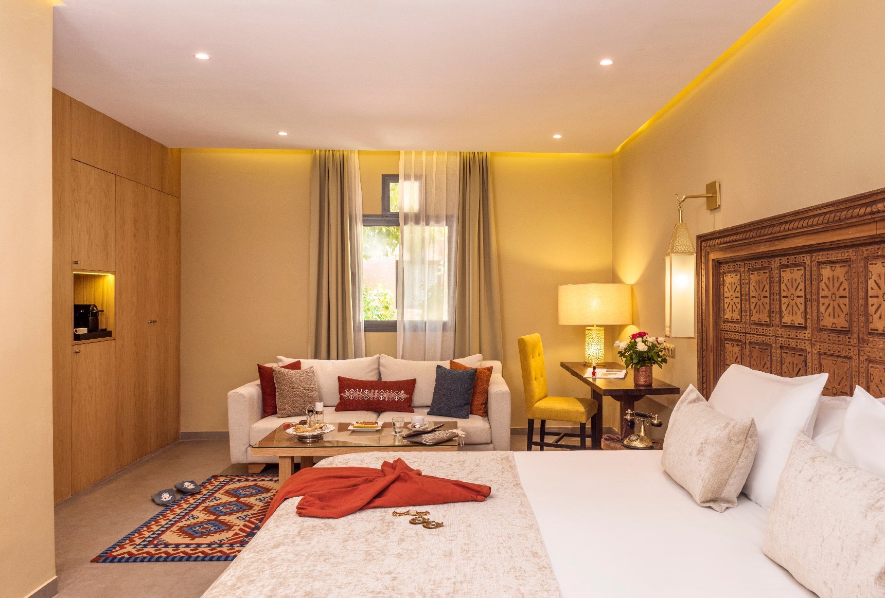 Chambre Deluxe spacieuse et lumineuse au Berbère Palace à Ouarzazate