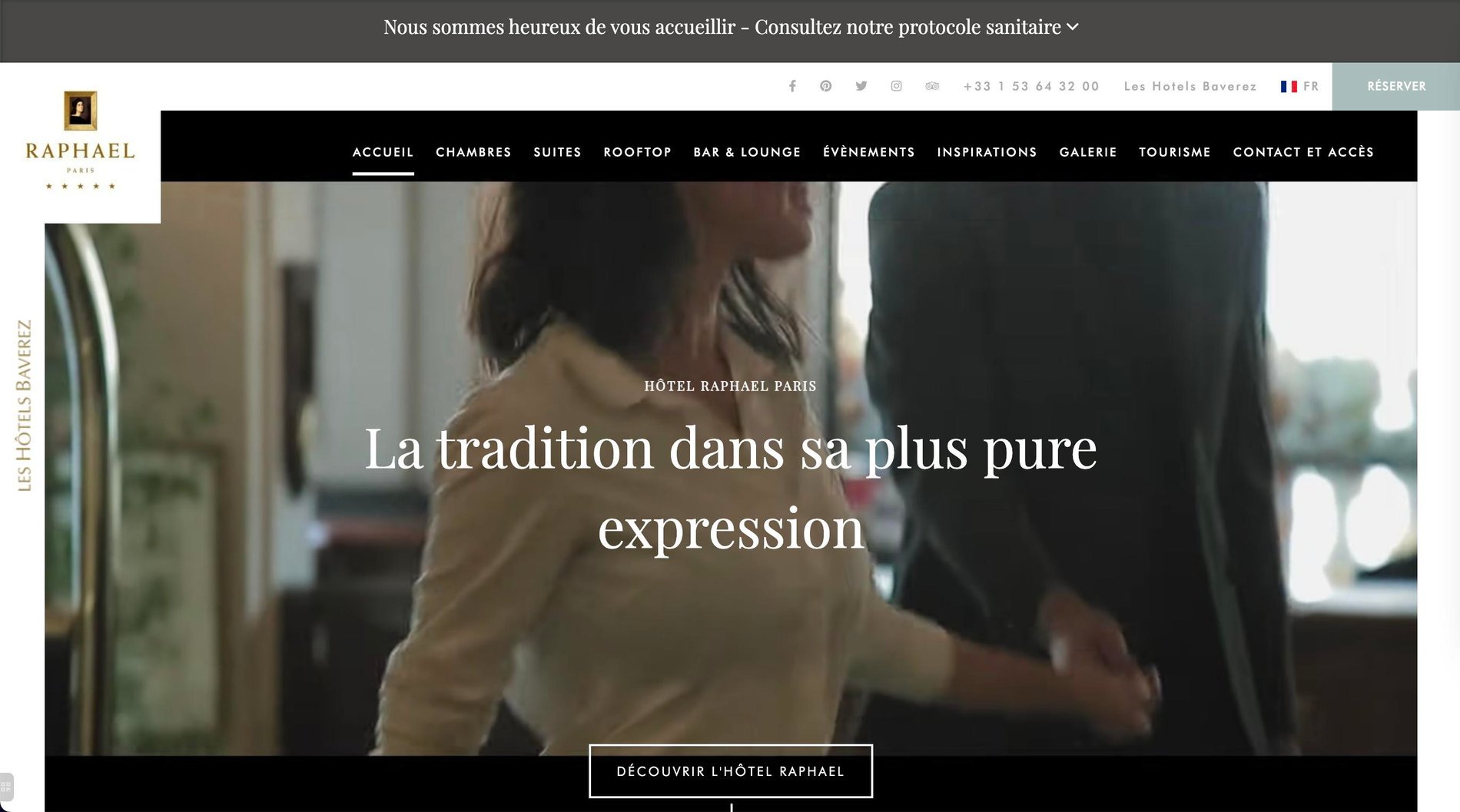 MMCréation Agency | Portfolio Hôtel Raphael Paris