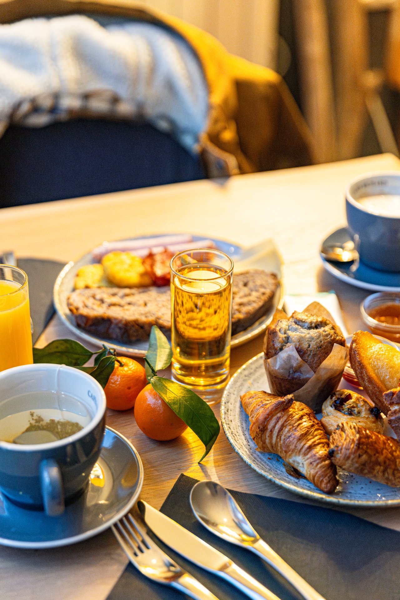 Buffet Breakfast served at the Grand Aigle Hotel & Spa at Serre Chevalier