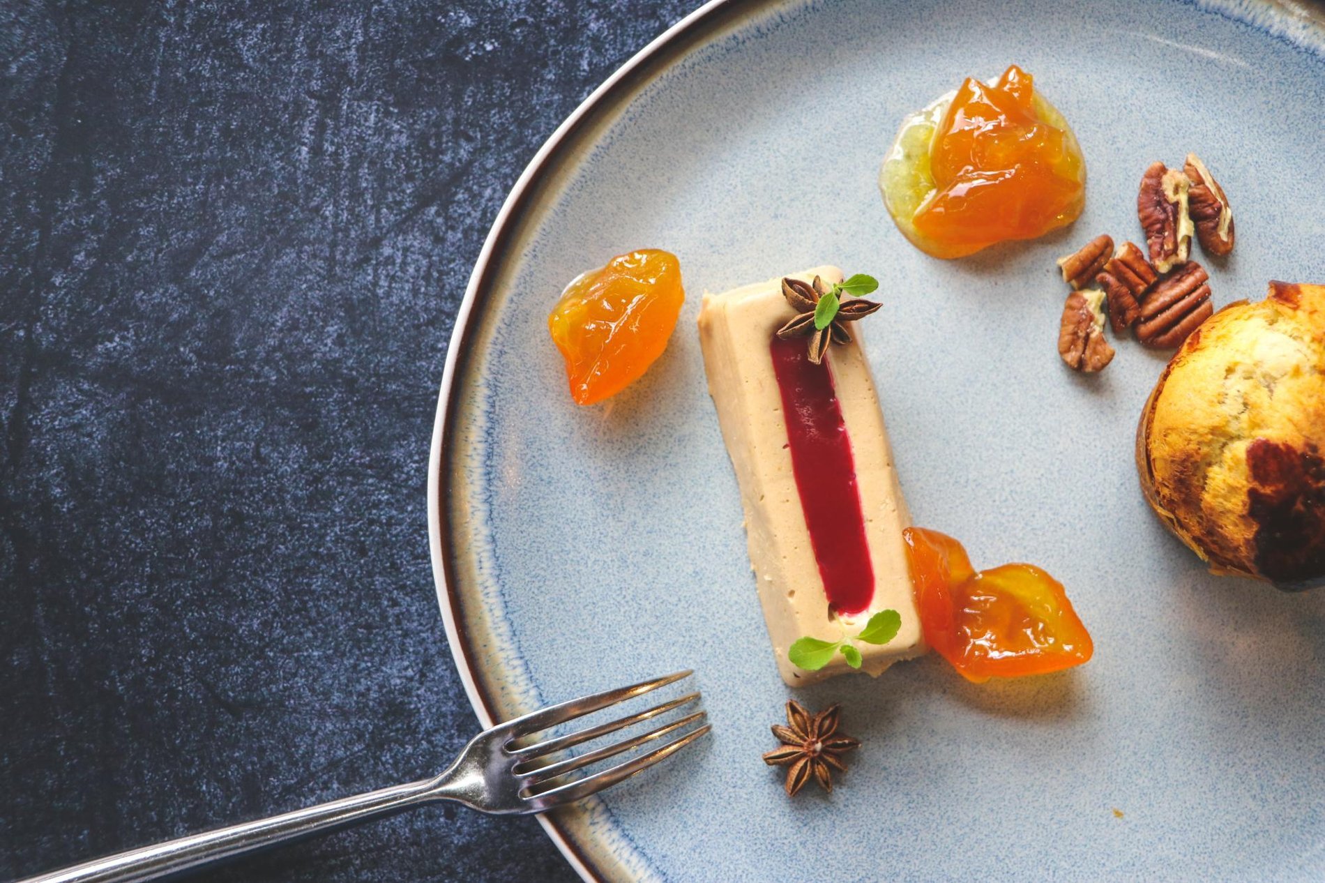 Feines Dessert im Martin's Brussels EU serviert