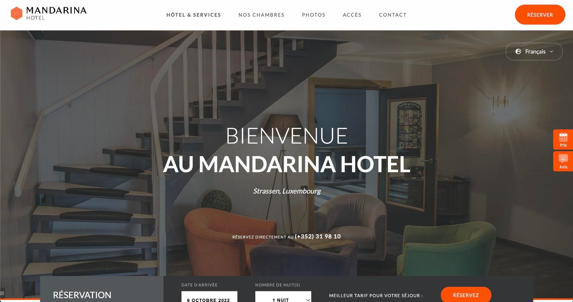 Agence MMCréation | Portfolio Mandarina Hotel