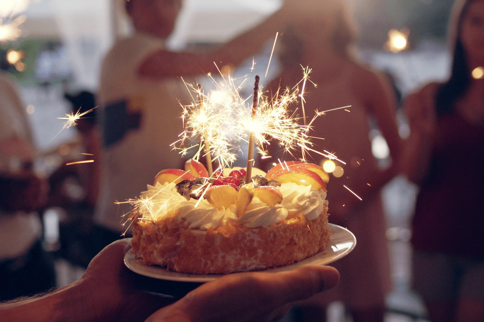 Gâteau d'anniversaire lors d'un événement privé au château.