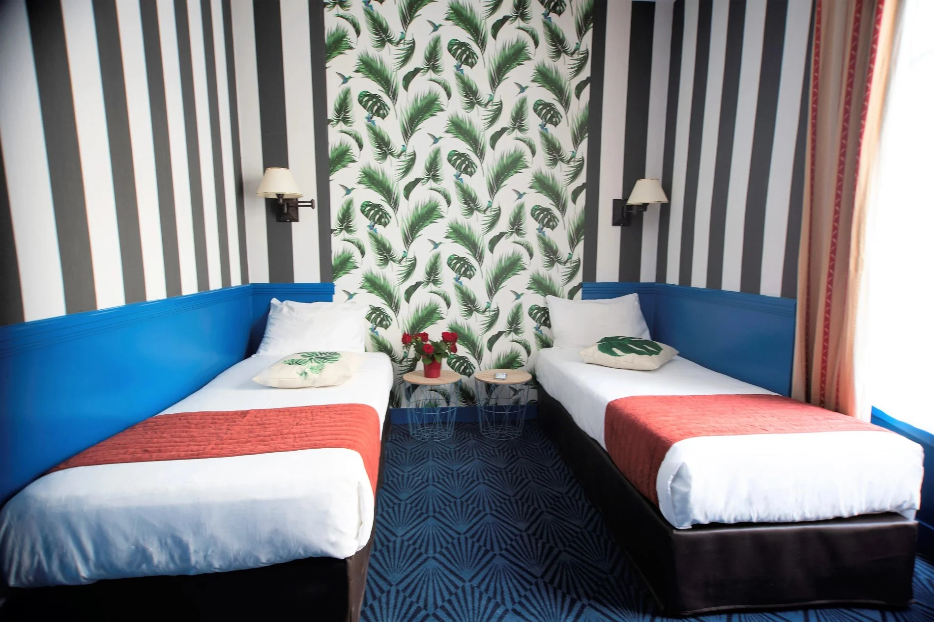 Chambre Théâtre twin à l'Hôtel du Théâtre dans le 17ᵉ arrondissement de Paris