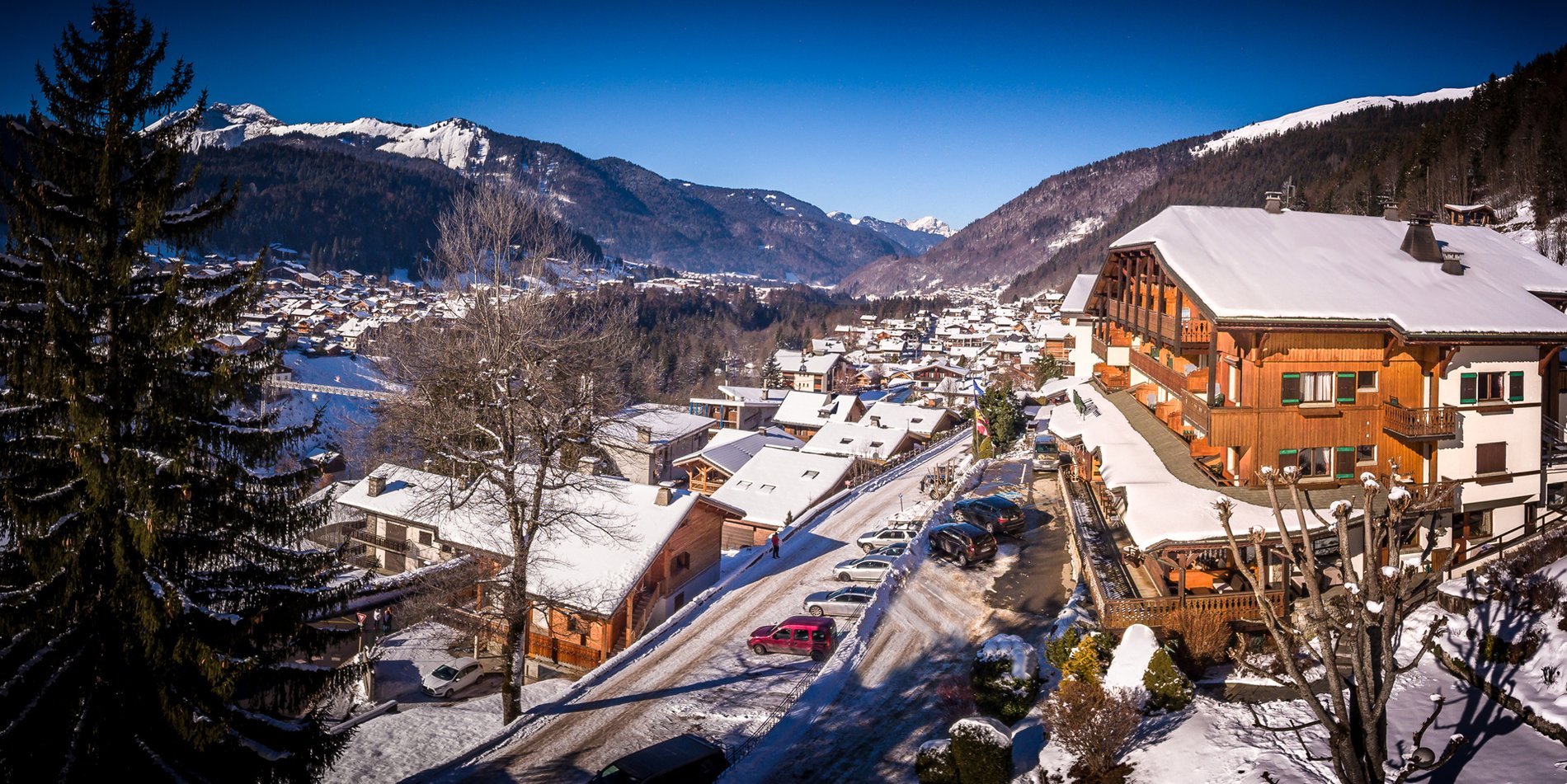 dahu in winter, snow, hotel, morzine in winter, winter holidays