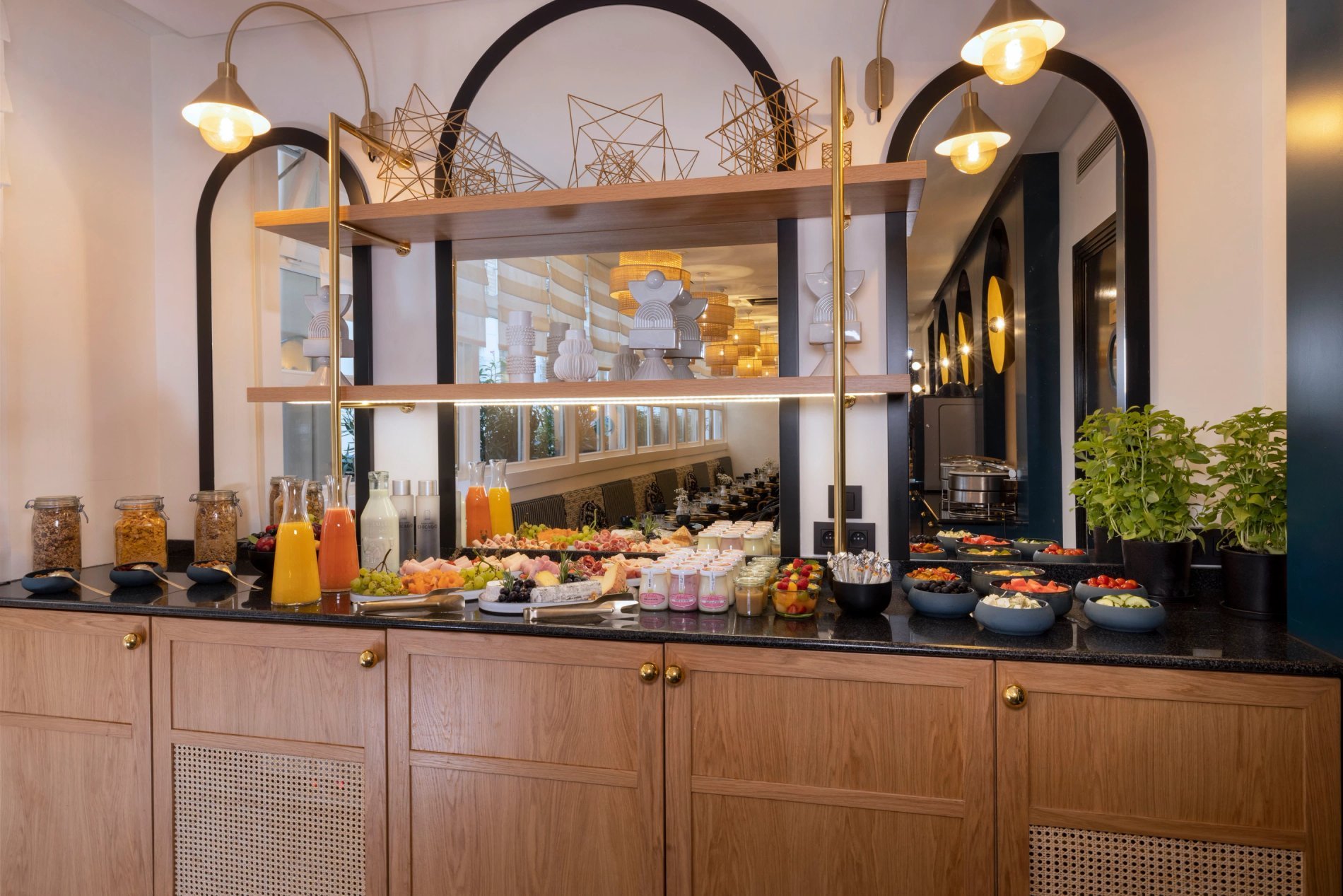 Grand Hôtel Chicago Salle Petit-déjeuner buffet