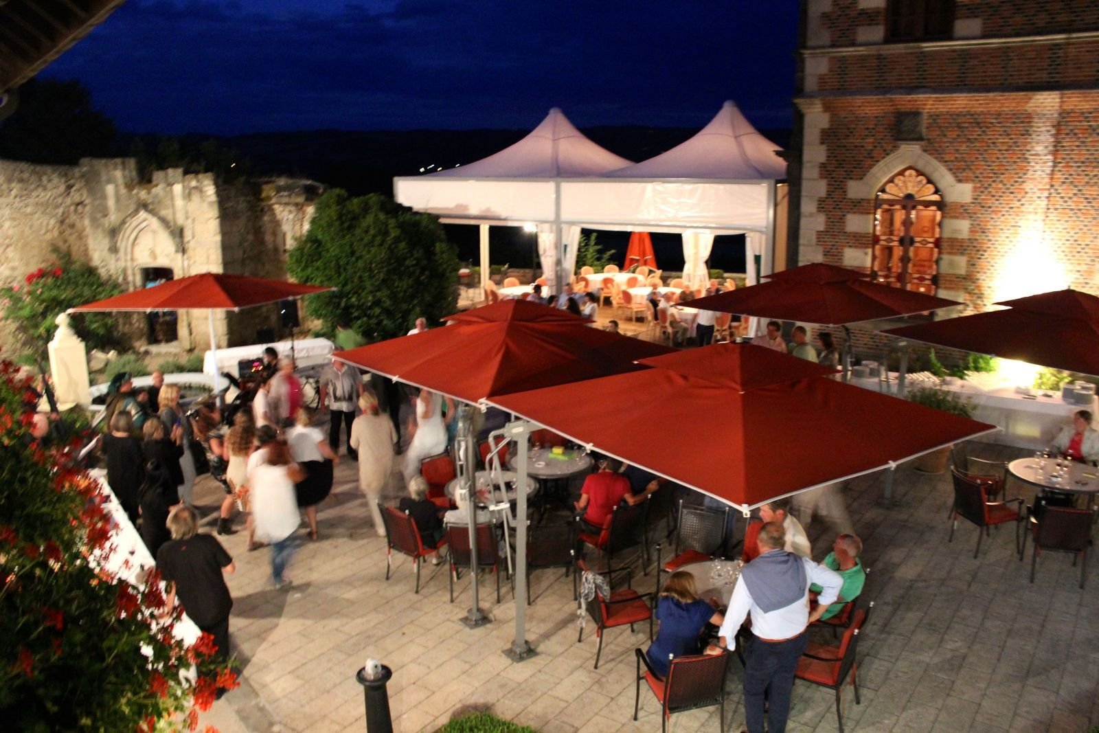 Terrace Courtyard Chateau de Maulmont