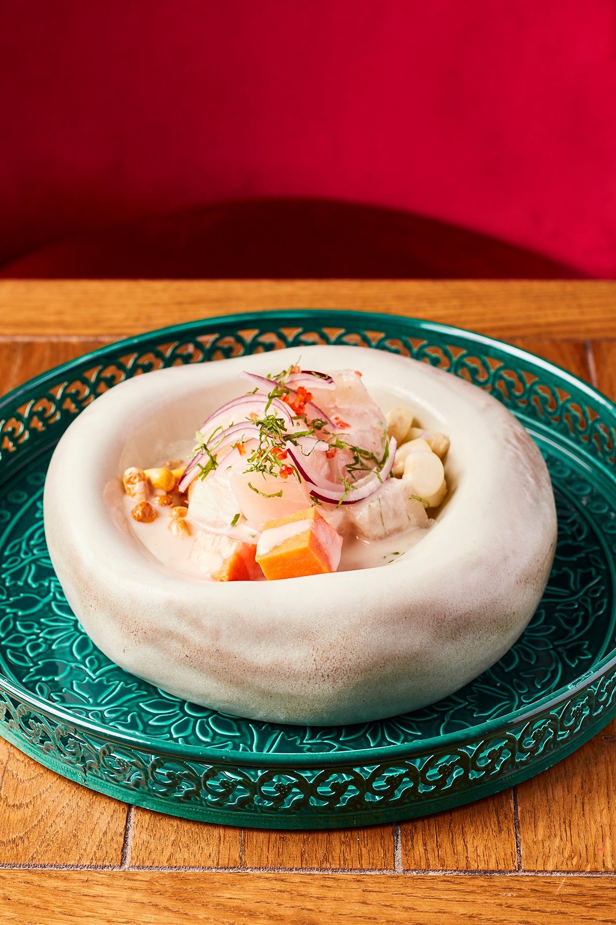 Ceviche servit au restaurant péruvien Manko Paris