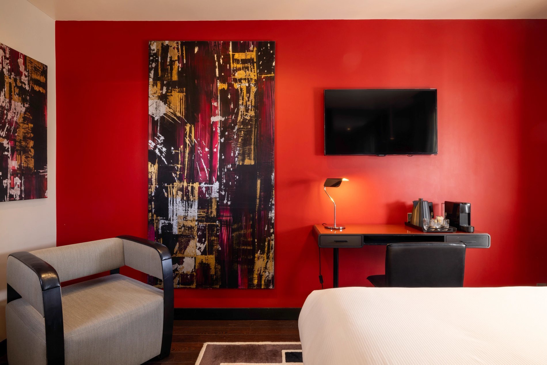 Hôtel Félicien Chambre Deluxe Flannel Bureau