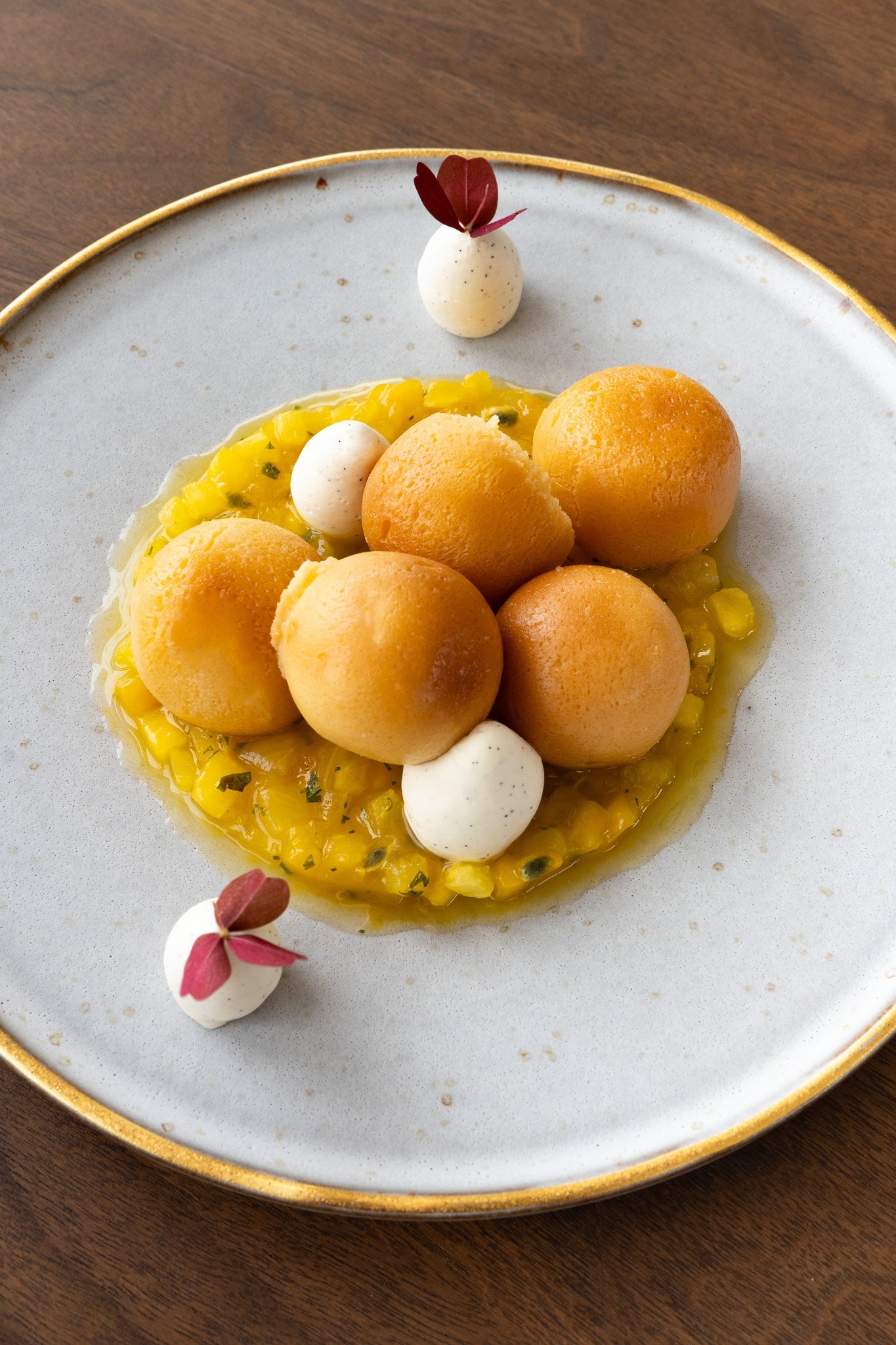 Sweet creation at Maison Albar Le Victoria.