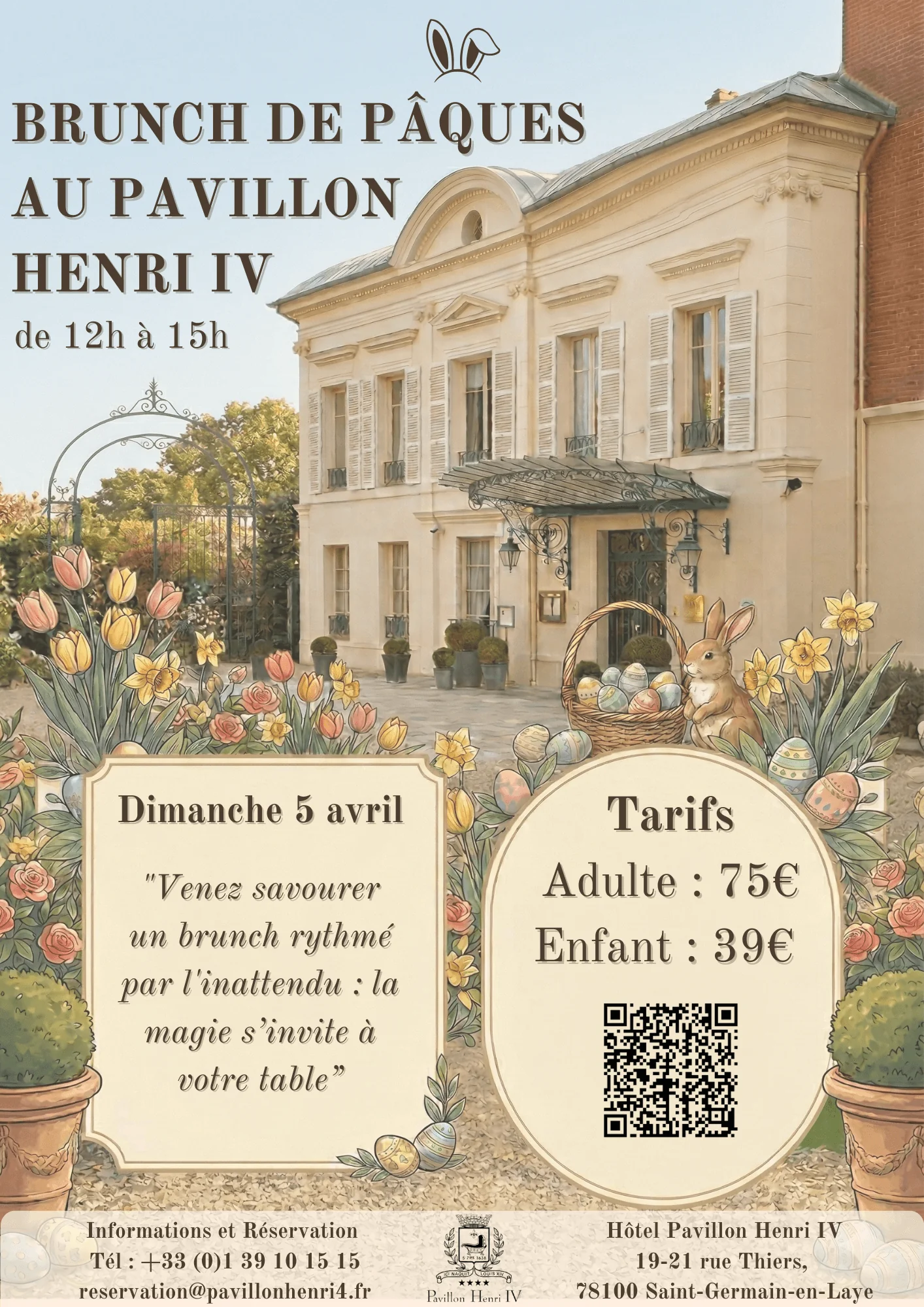 Affiche de Présentation du Brunch de Pâques