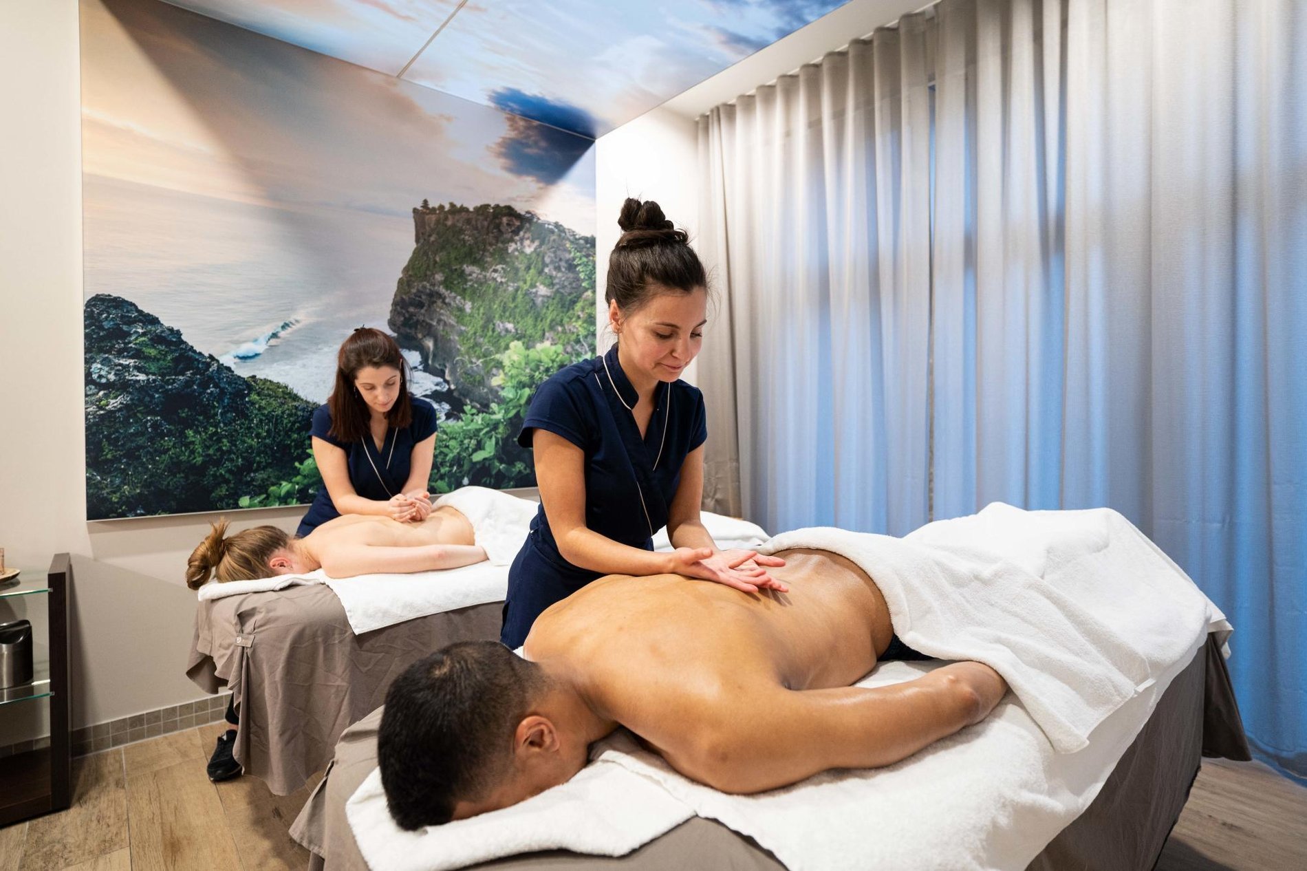 Relaxing massage in the wellness area at Martin's Hotels.