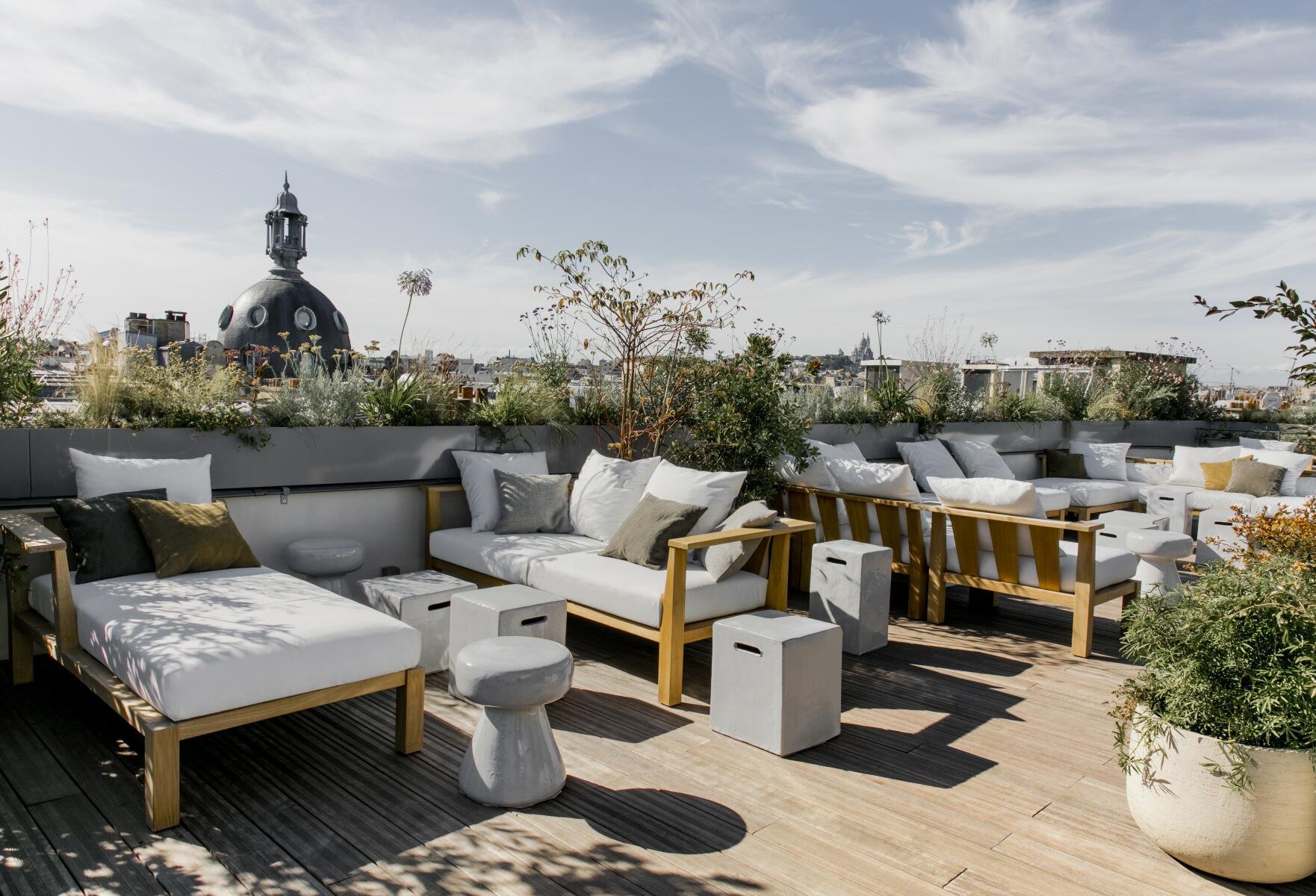 Hôtel National des Arts et Métiers | Drinking on a rooftop in République