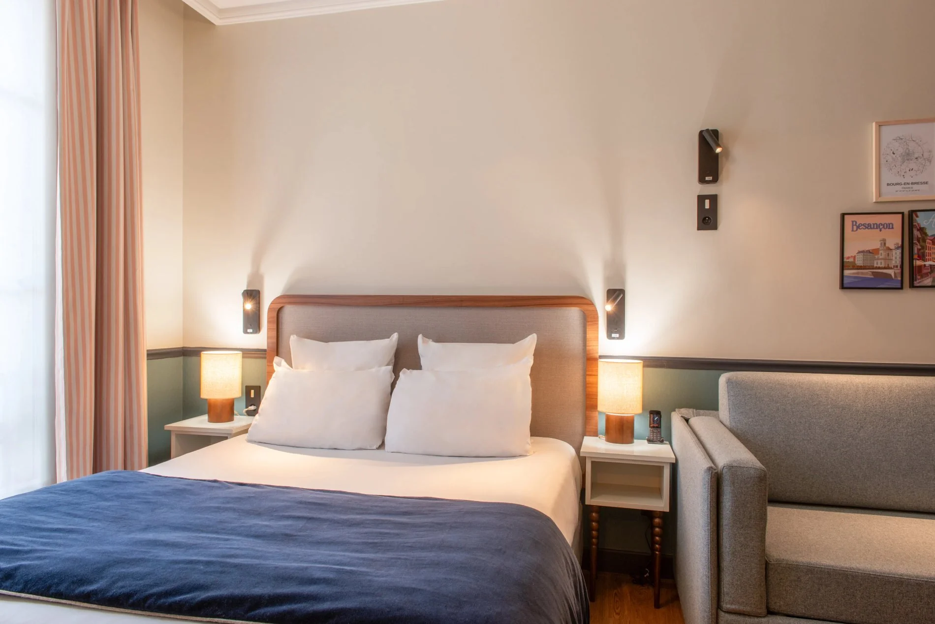 Chambre Quadruple Familiale - Hôtel Terminus Lyon