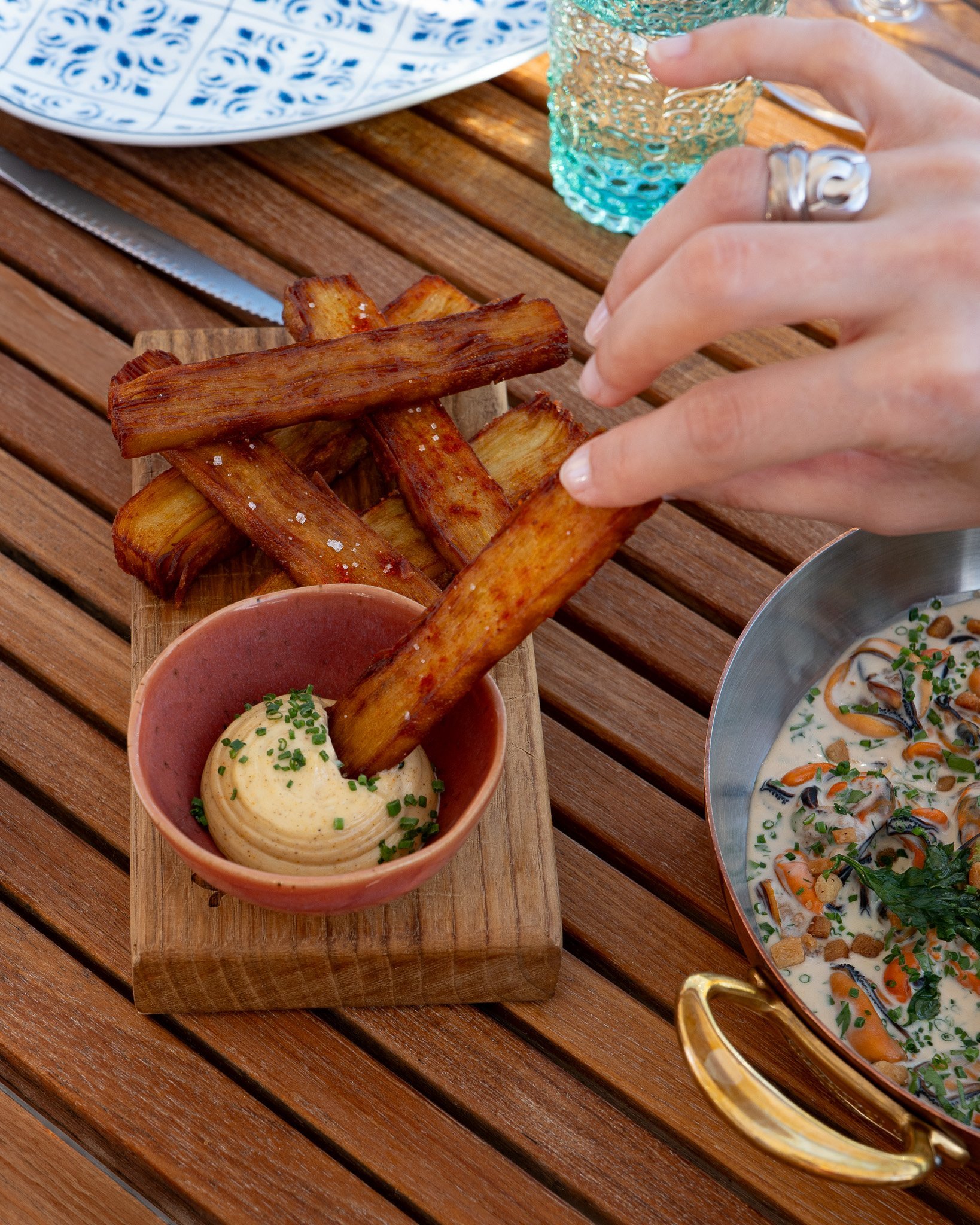 Délicieux plats au Bar Taulissa.