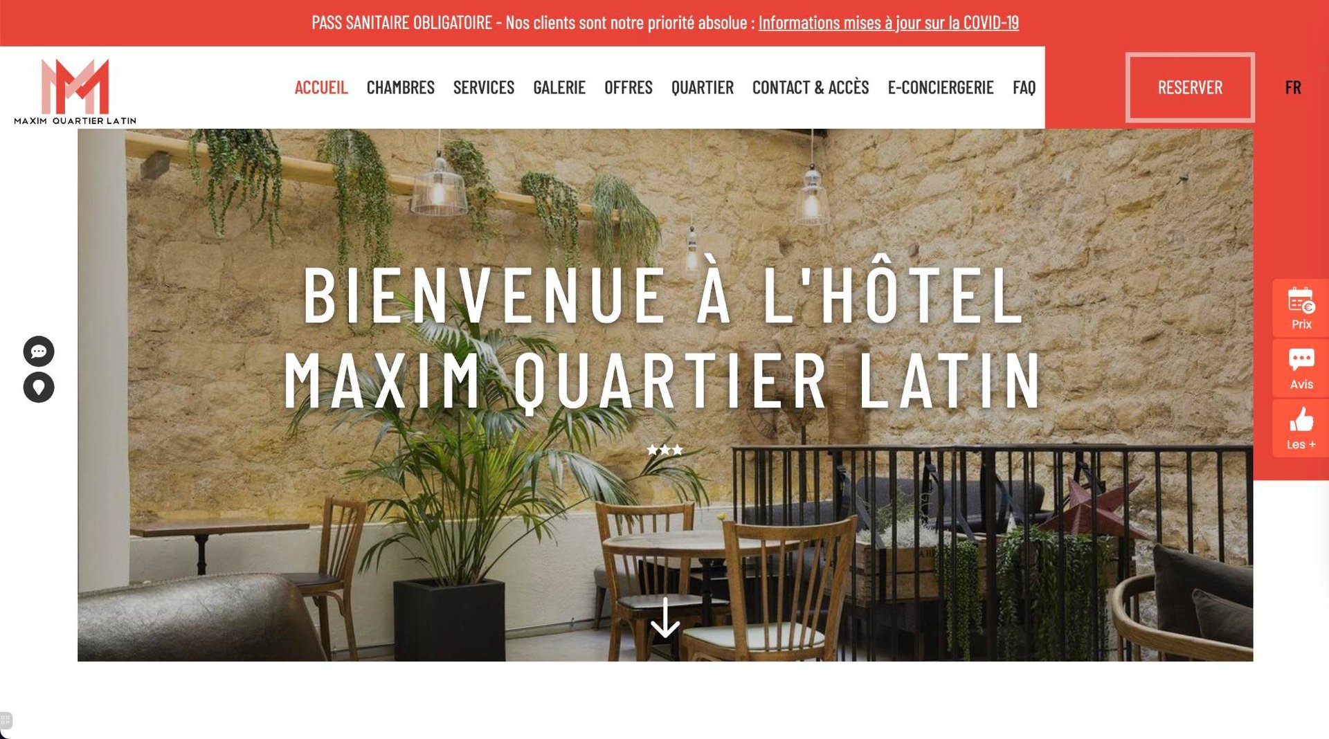 Agence MMCréation | Portfolio Hôtel Maxim Quartier Latin
