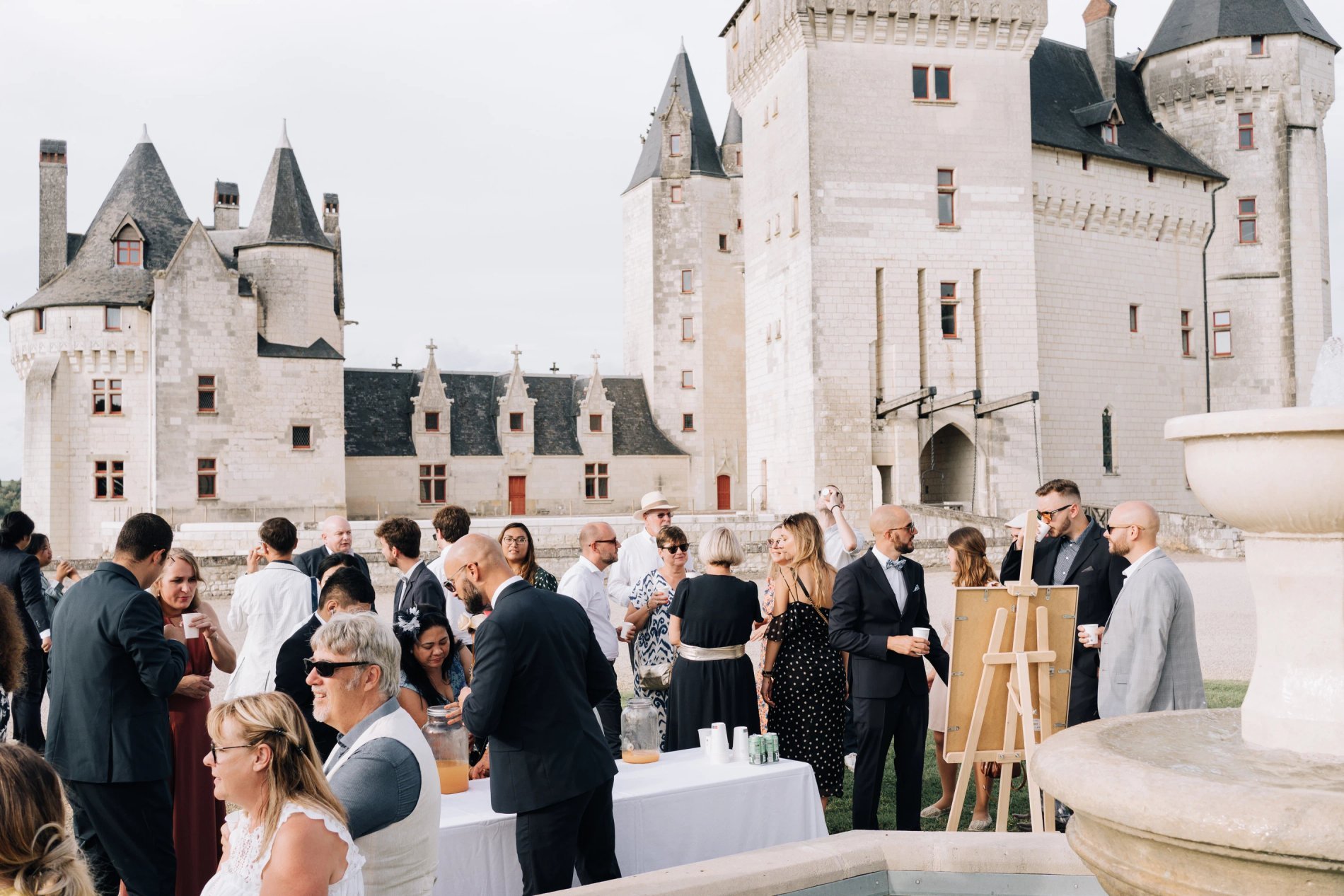 réception privée au château