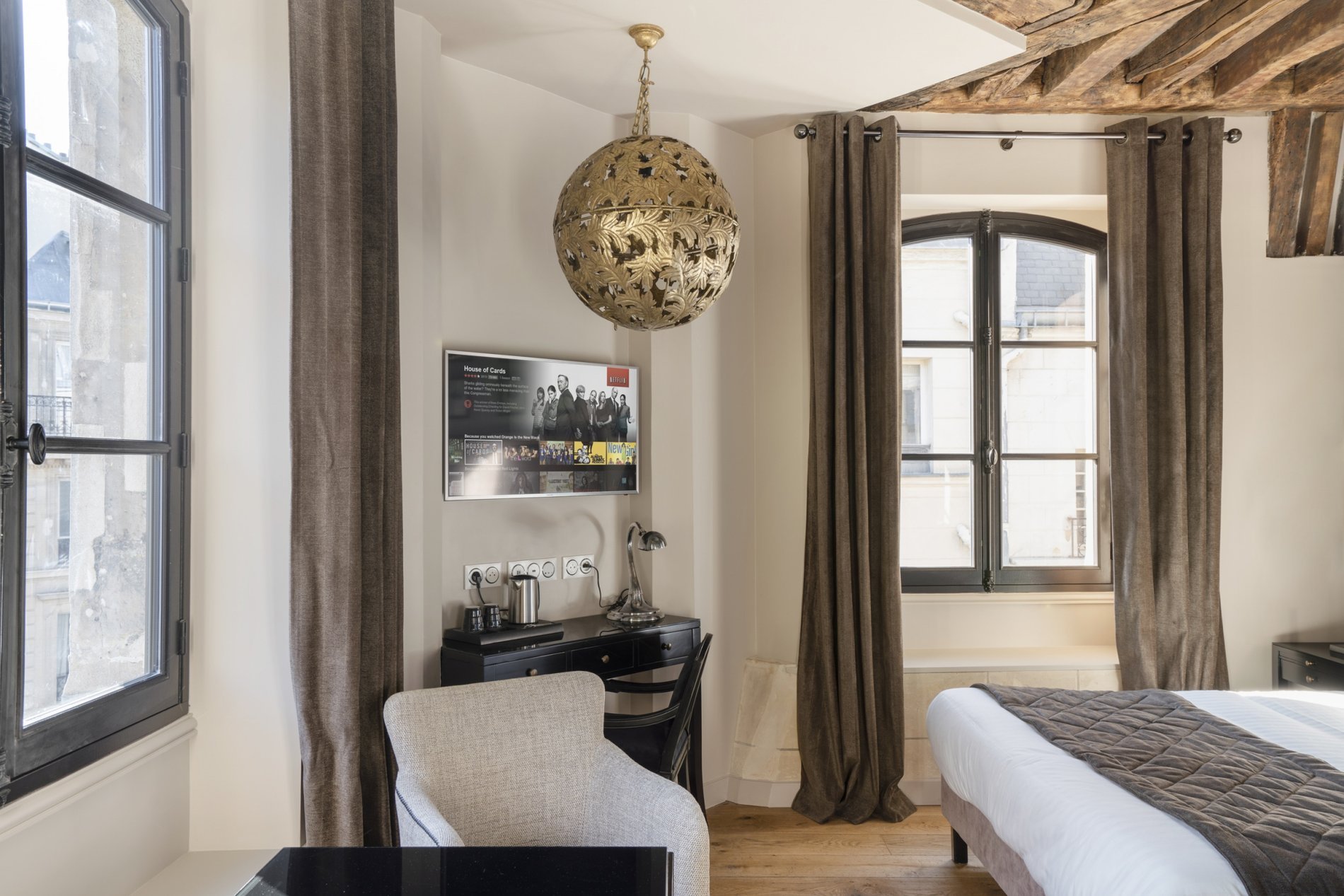 hôtel de charme paris marais - chambre deluxe