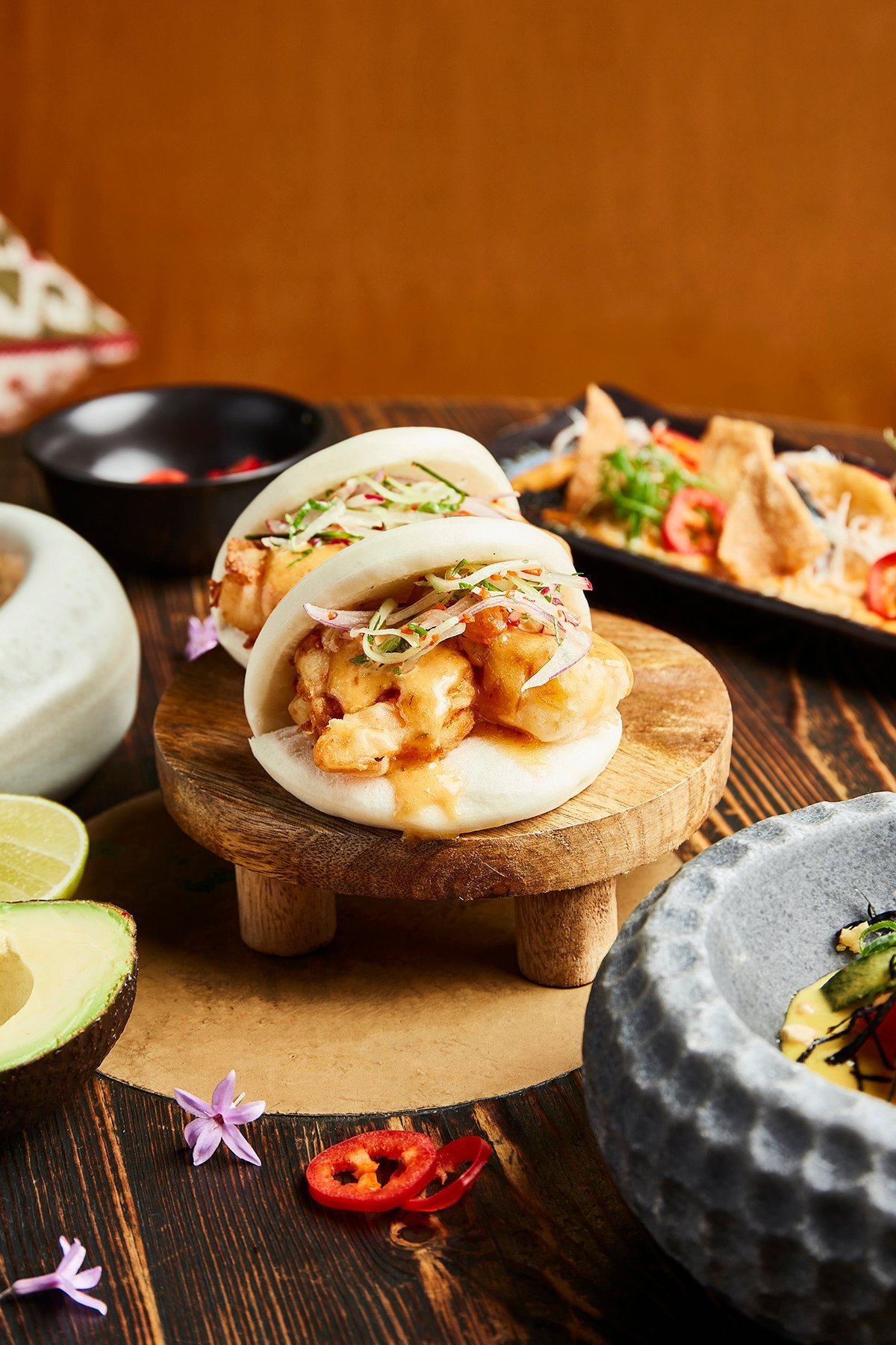Bao à la péruvienne servit au restaurant Manko Paris