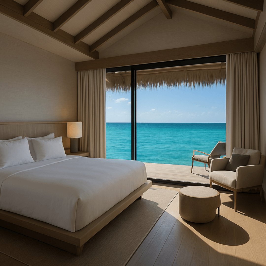 Sea view room presented by MMCréation