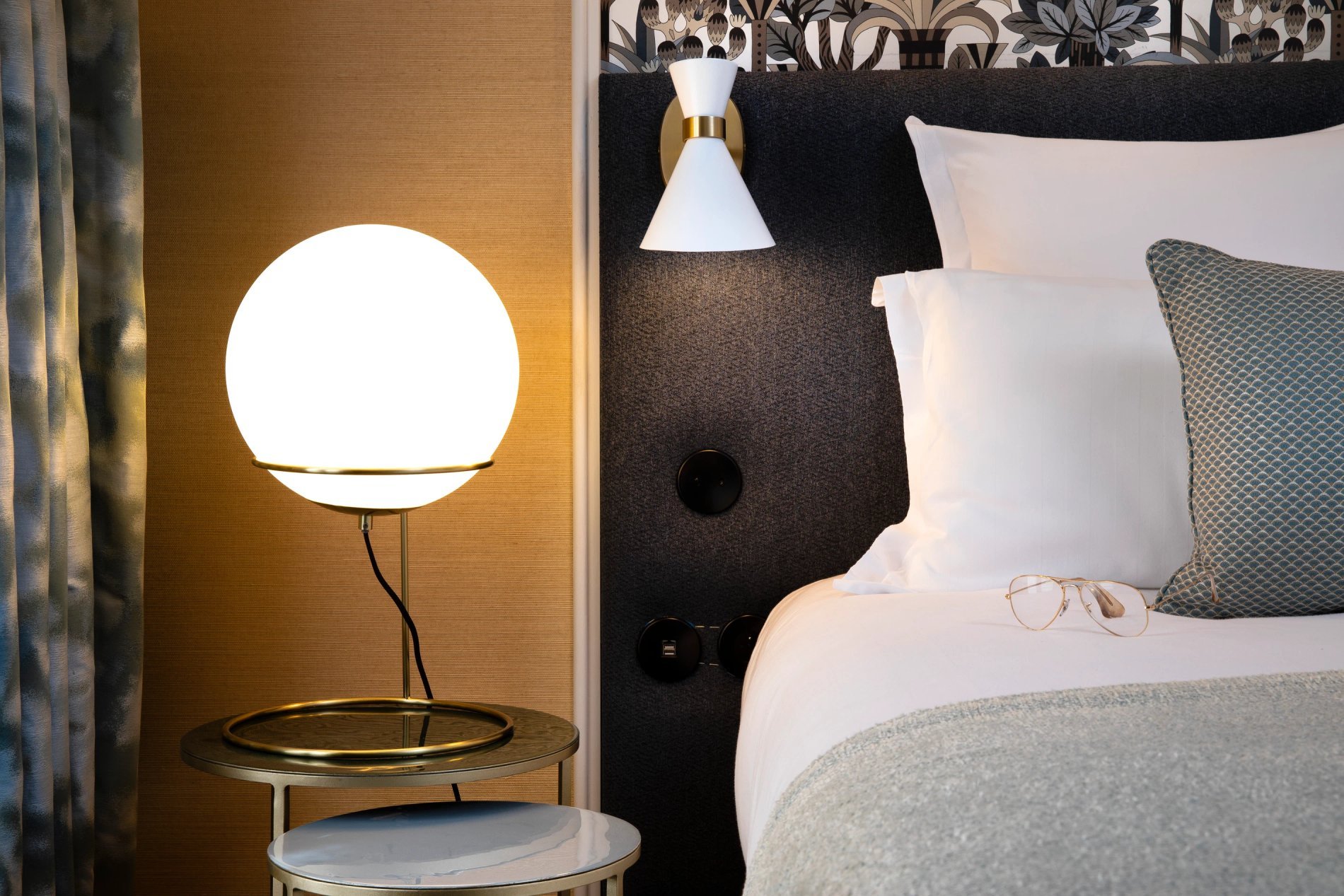 La décoration des chambres doubles de l'Hôtel Gramont Paris