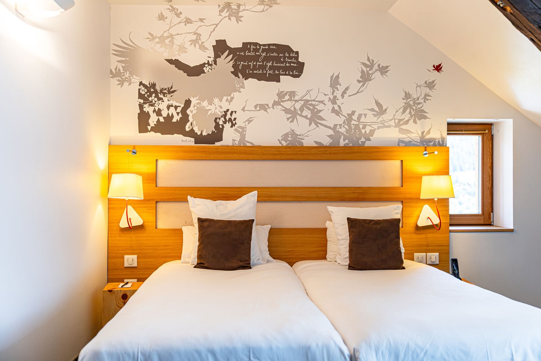 Salle de bain d'une Chambre double deluxe du Grand Aigle Hôtel & Spa à Serre Chevalier