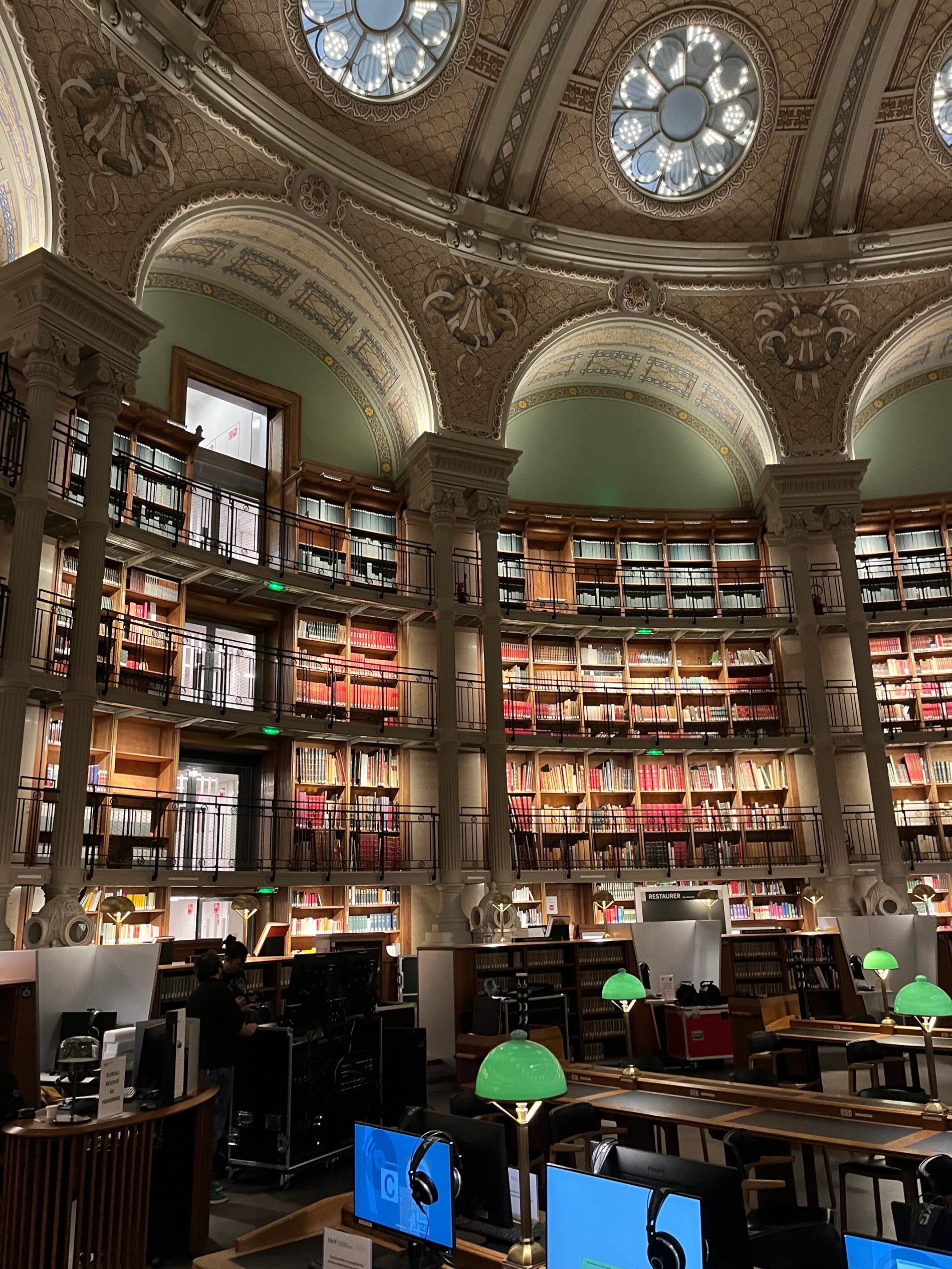 Reading room at BnF Richelieu in Paris 2nd arrondissement