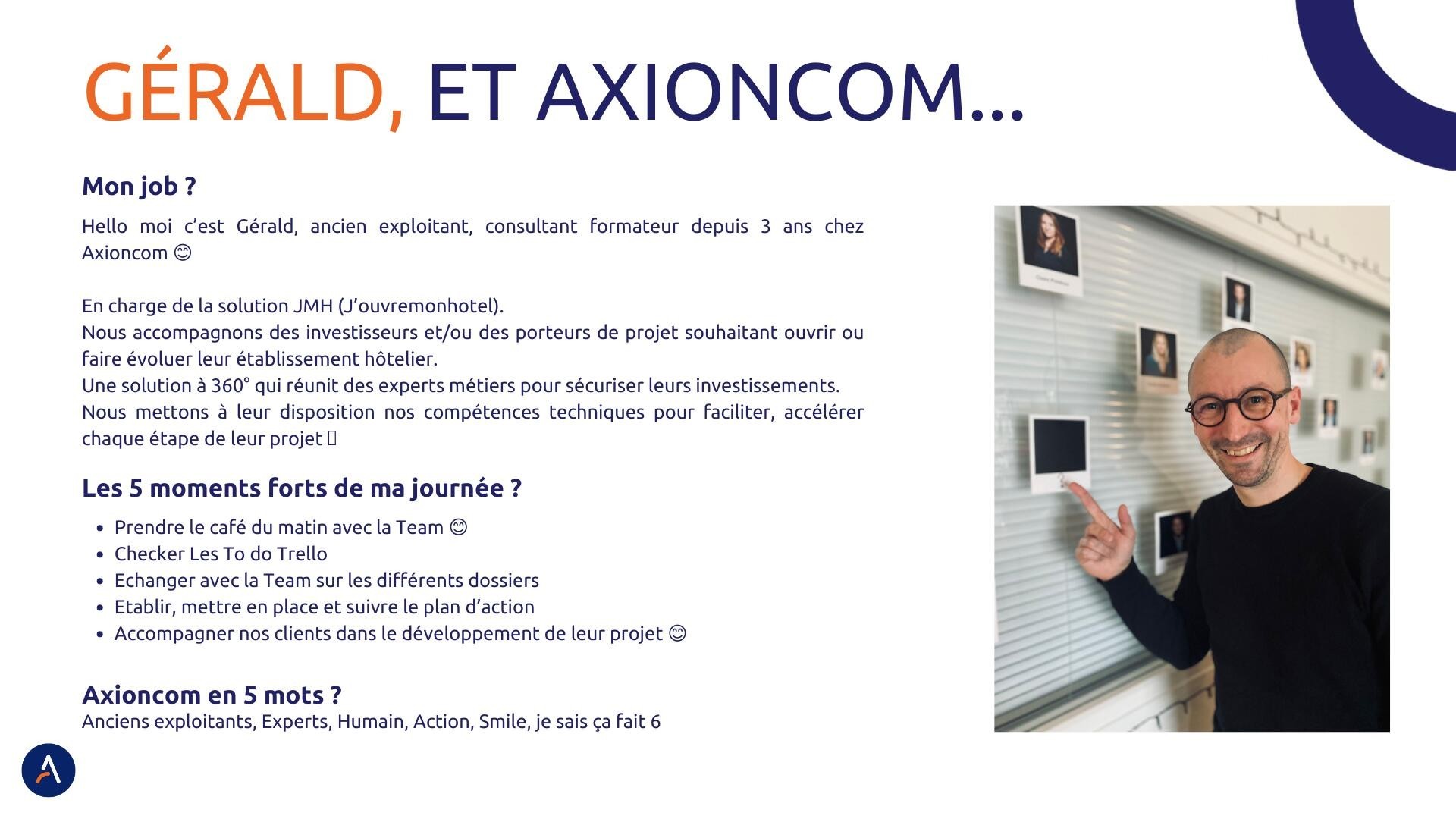Les Coulisses | Portrait de Gérald Salmon- Axioncom