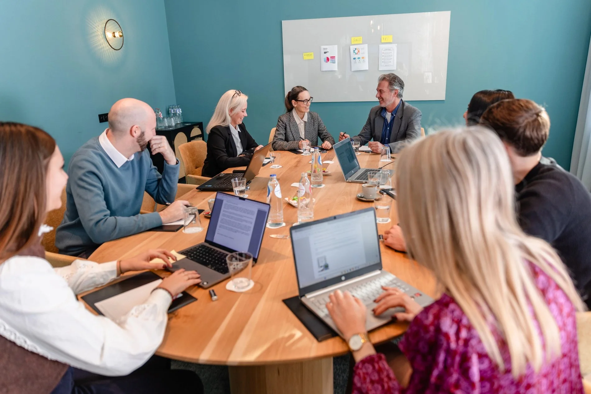 Spacious and modern meeting room at Martin's Klooster in Leuven.
